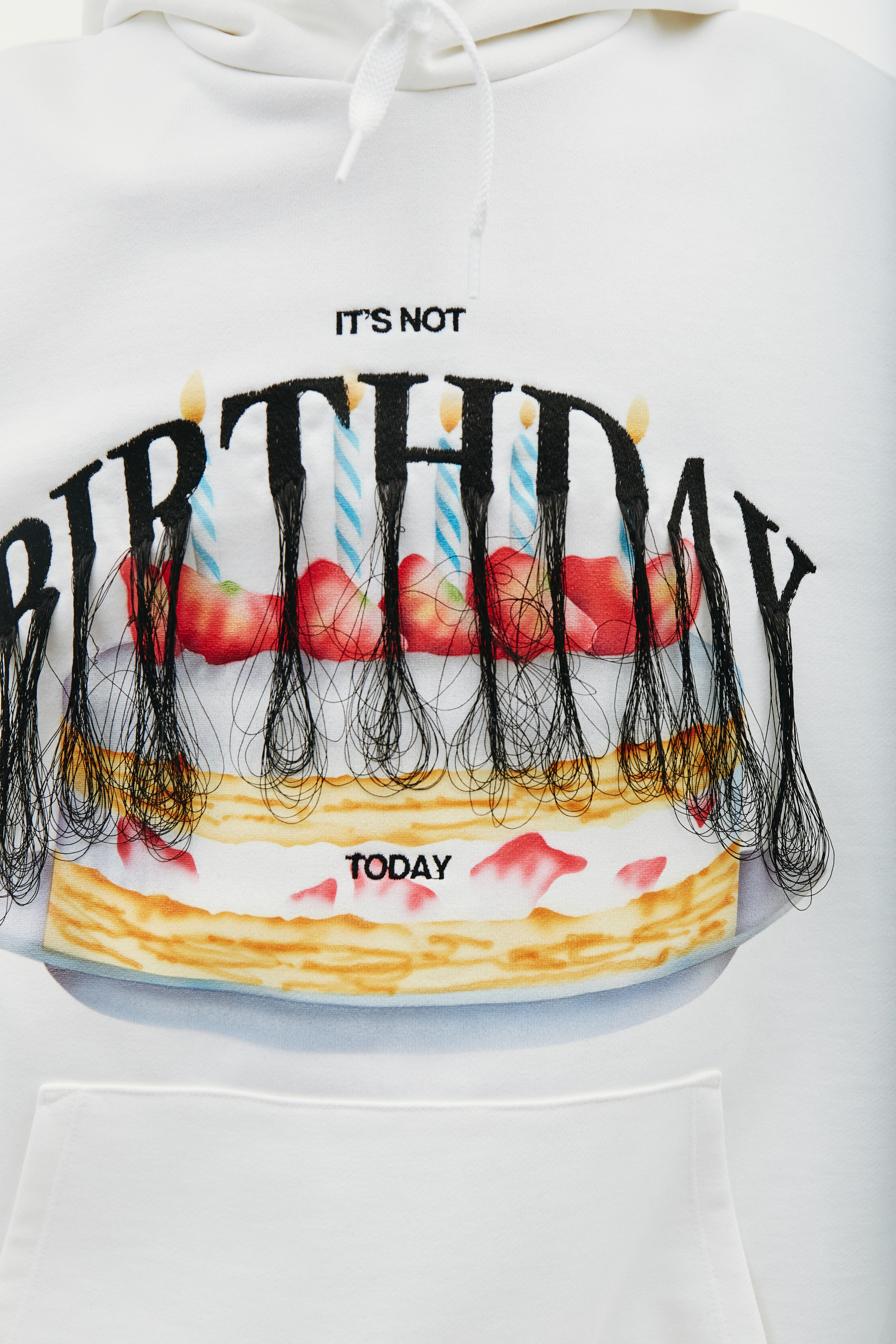 Doublet White Embroidered Birthday Hoodie