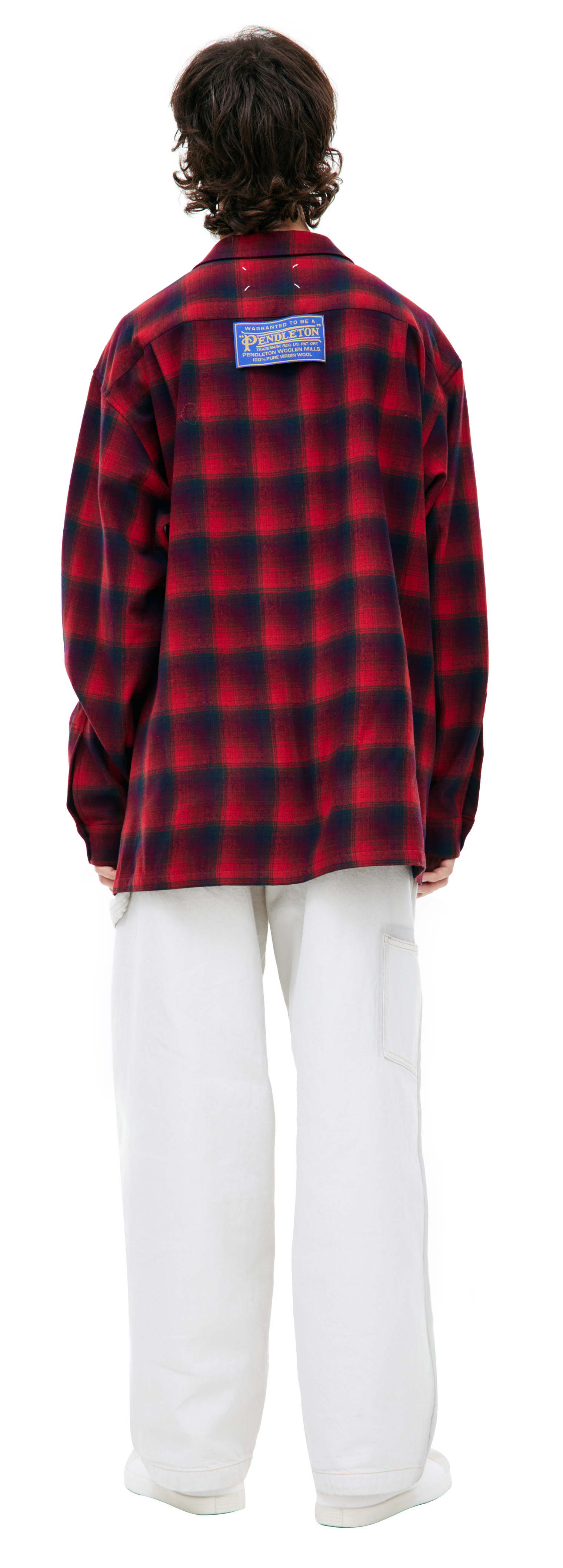 Maison Margiela Wool plaid shirt