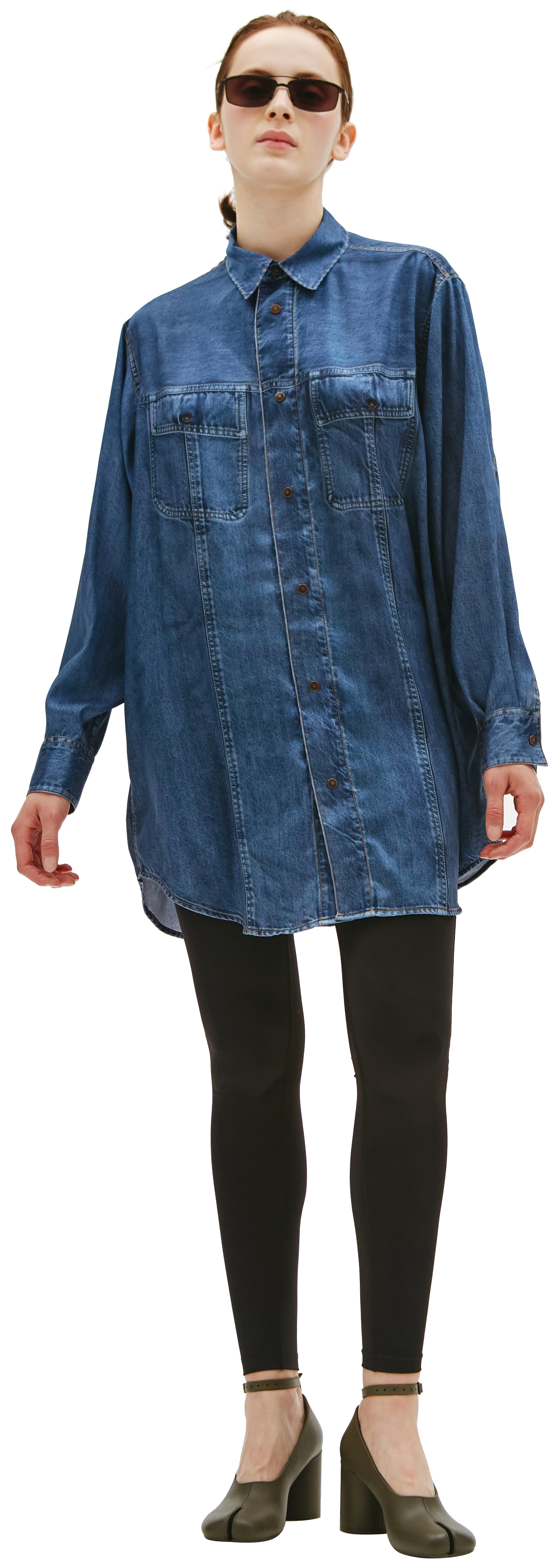 Diesel Trompe l\'oeil oversized shirt