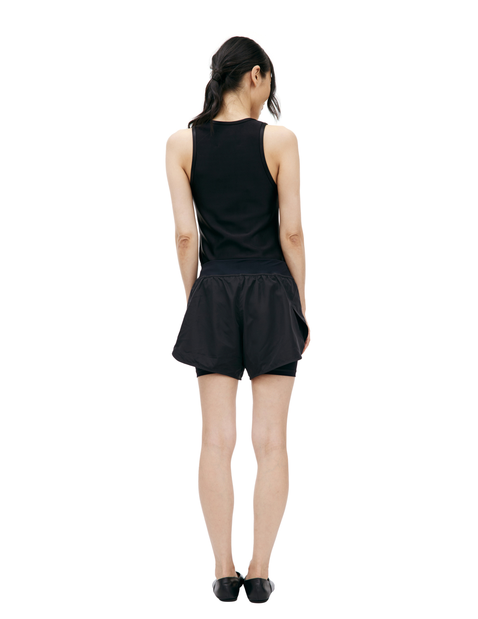 Jil Sander Double layer shorts with logo