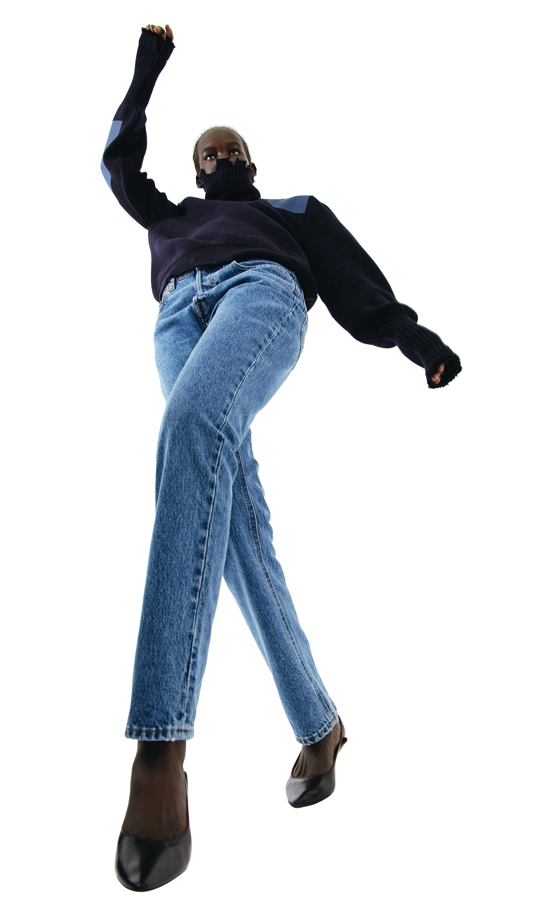 VETEMENTS Blue skinny jeans