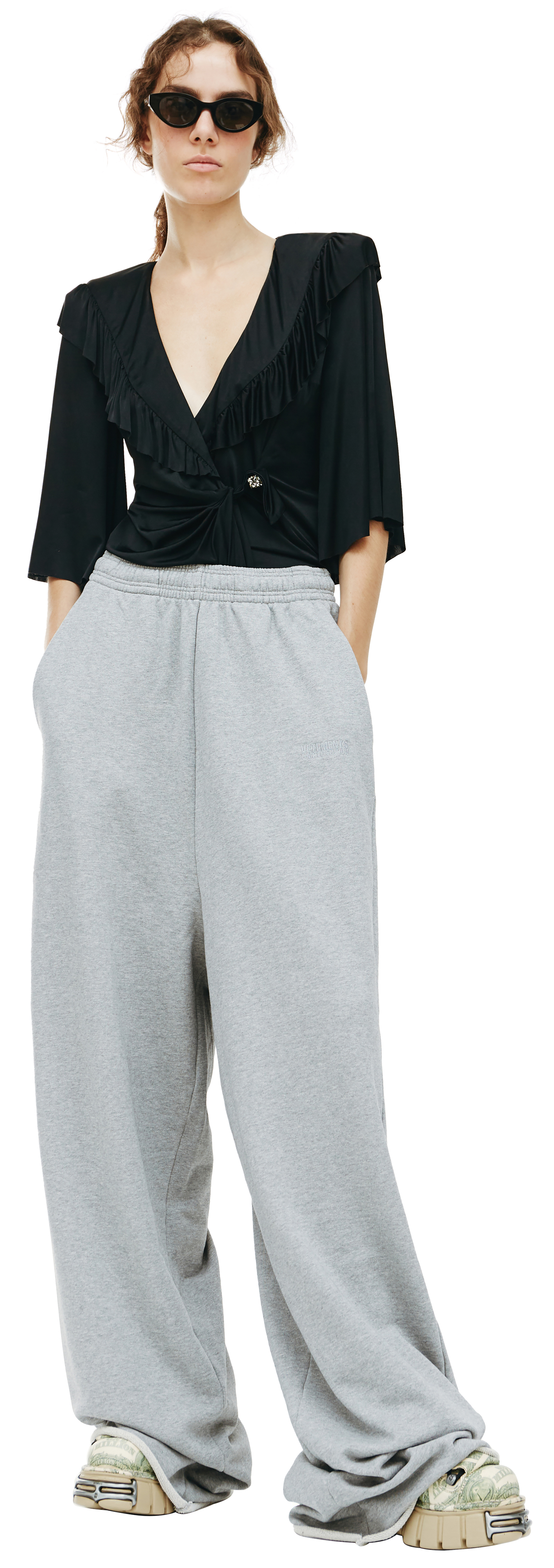 VETEMENTS Extra long wide sweatpants
