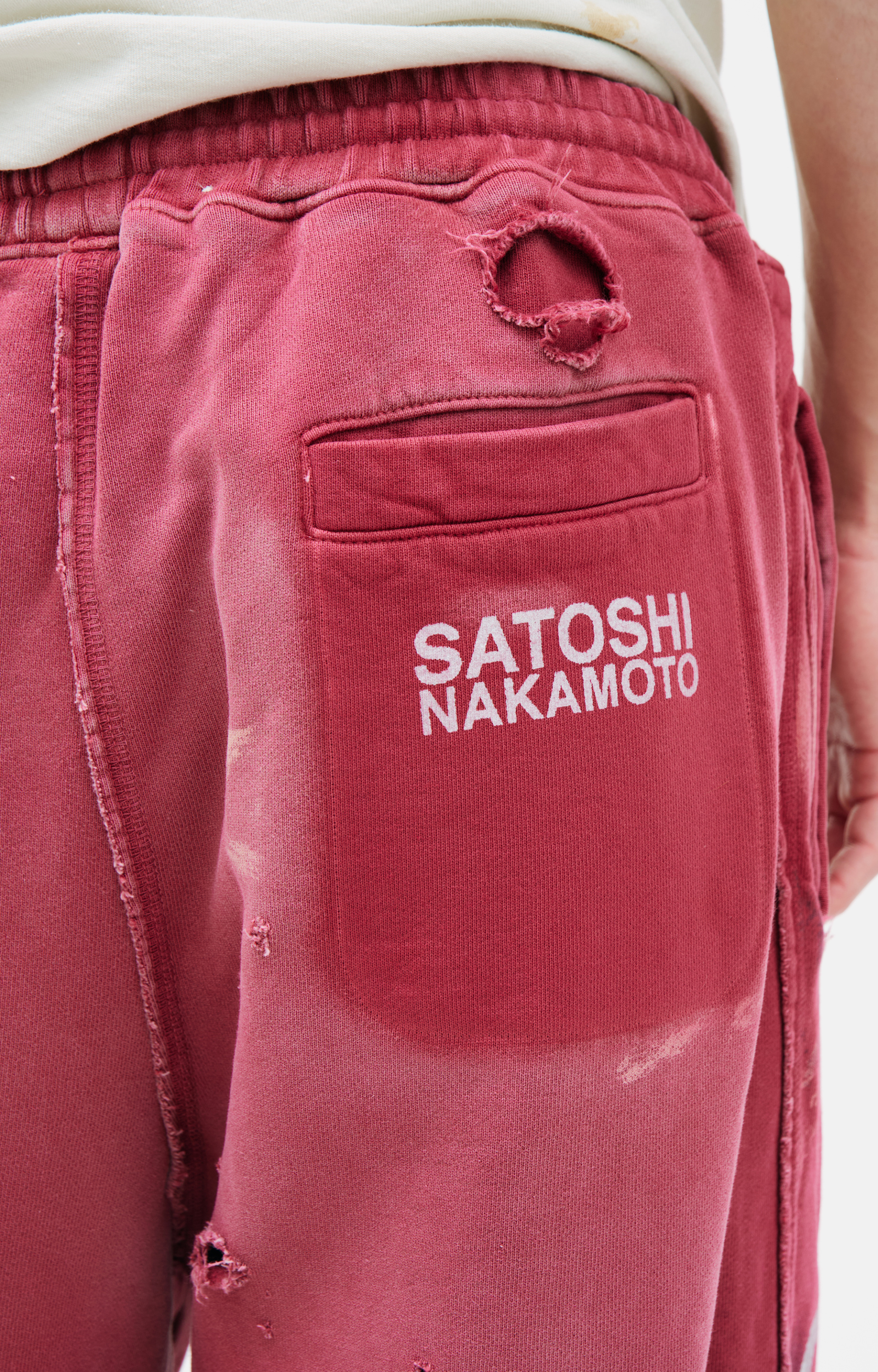 Satoshi Nakamoto Distressed trousers