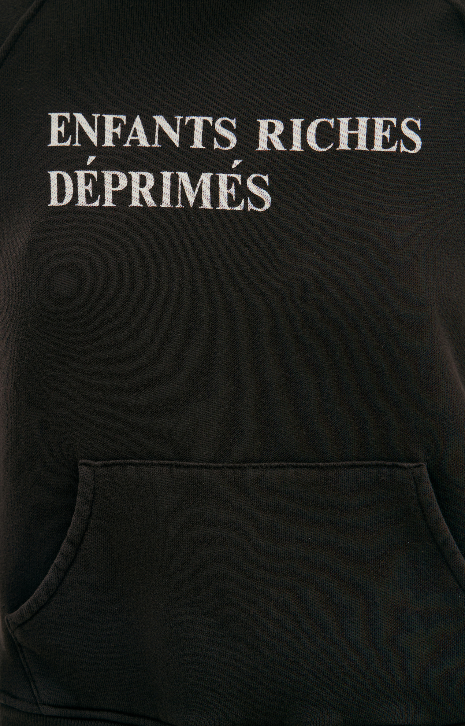 Enfants Riches Deprimes Black logo hoodie