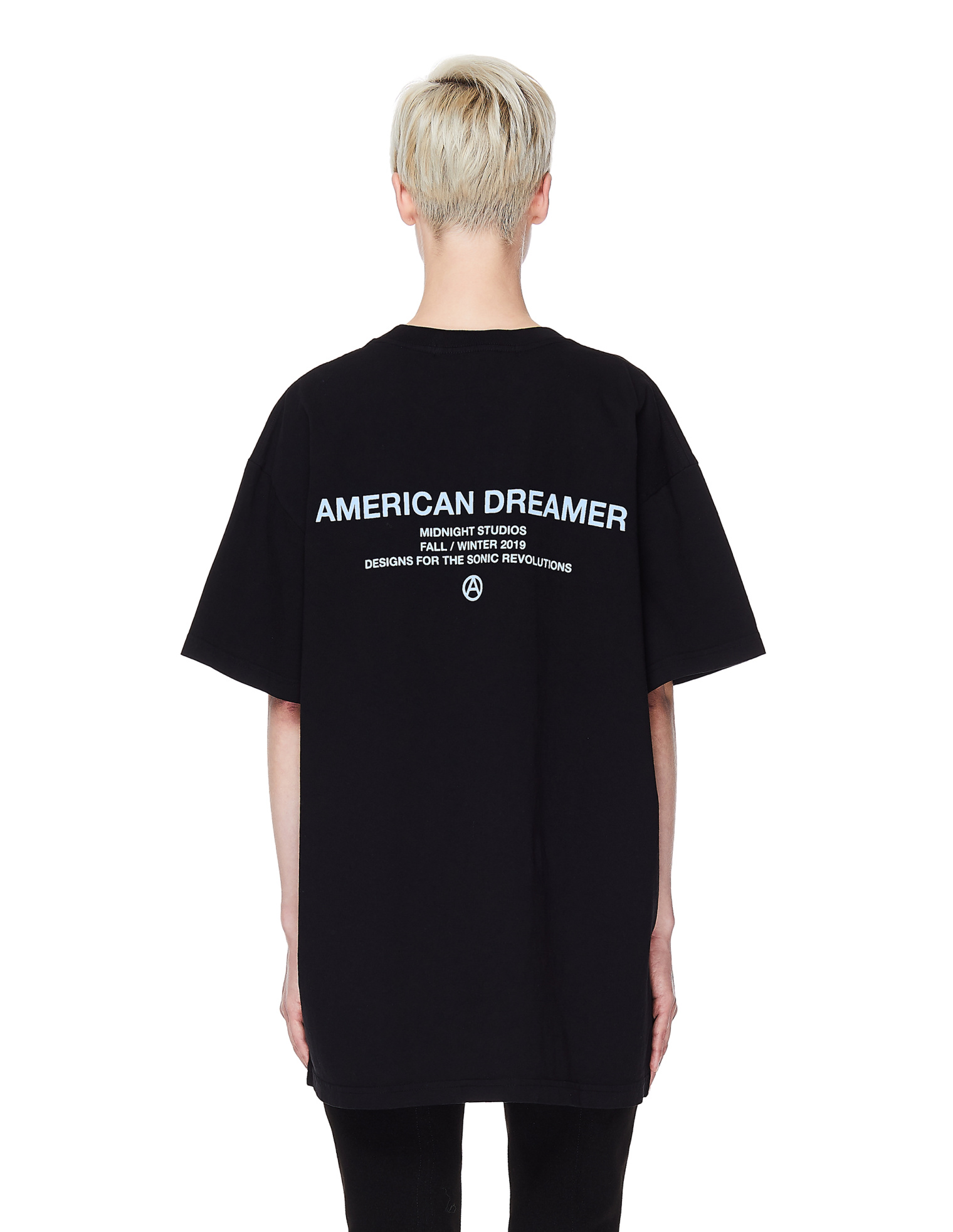 Midnight Studios Black Printed T-Shirt