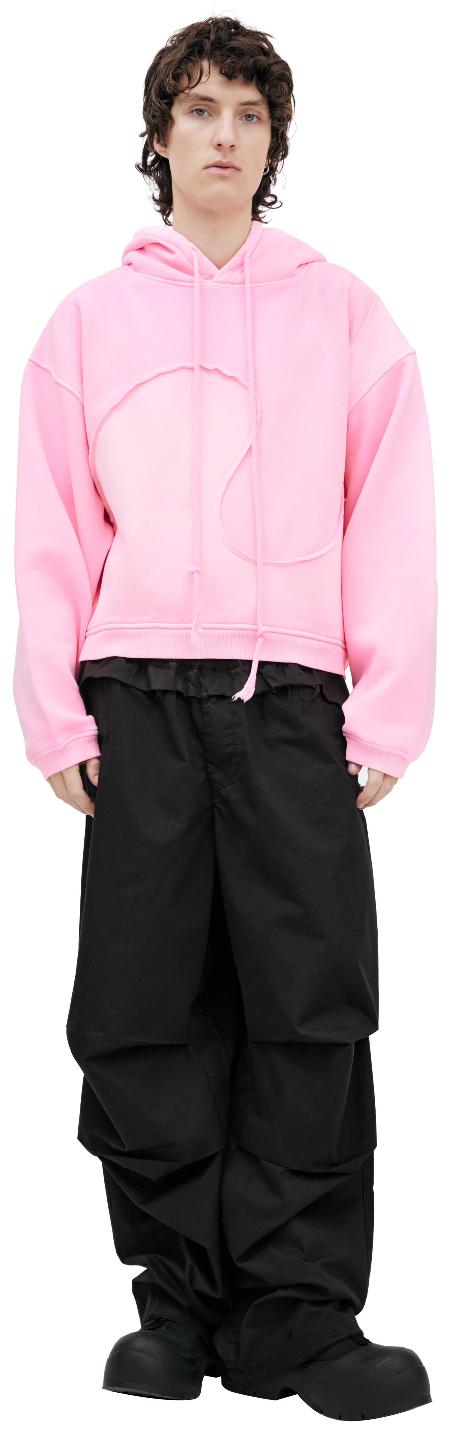 ERL Pink cotton hoodie