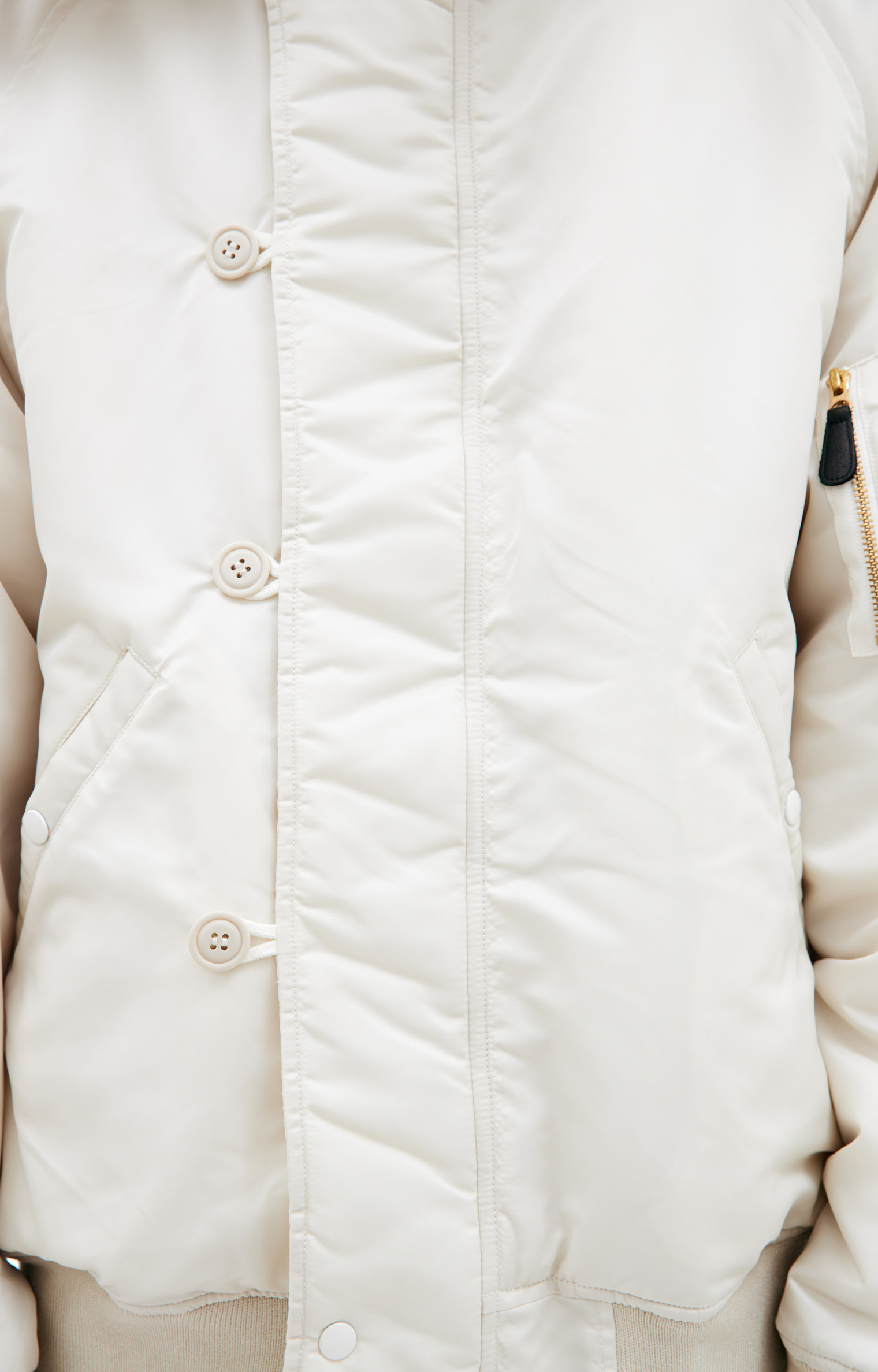 Doublet White PETAL MOUTH jacket