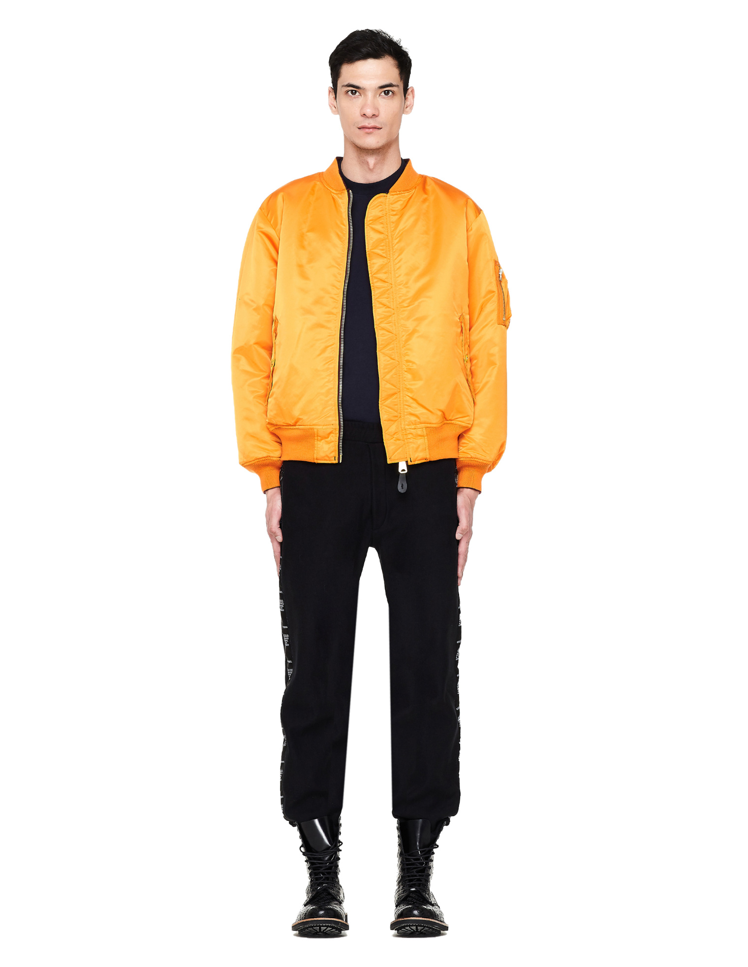 VETEMENTS Navy Blue Reversible Bomber Jacket