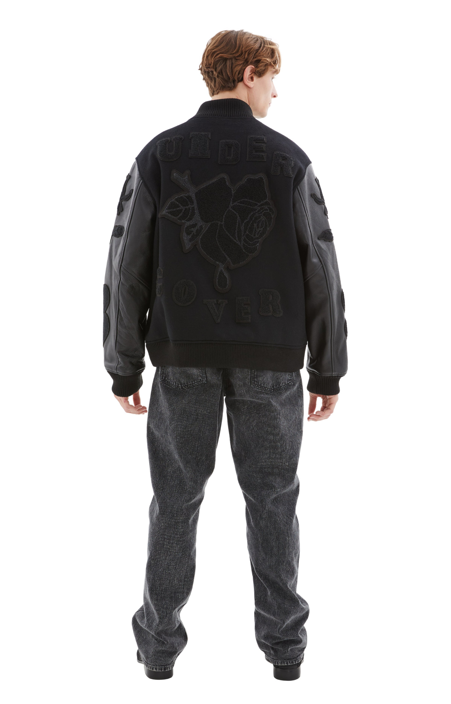 Undercover All Black Balance/Chaos Varsity Jacket