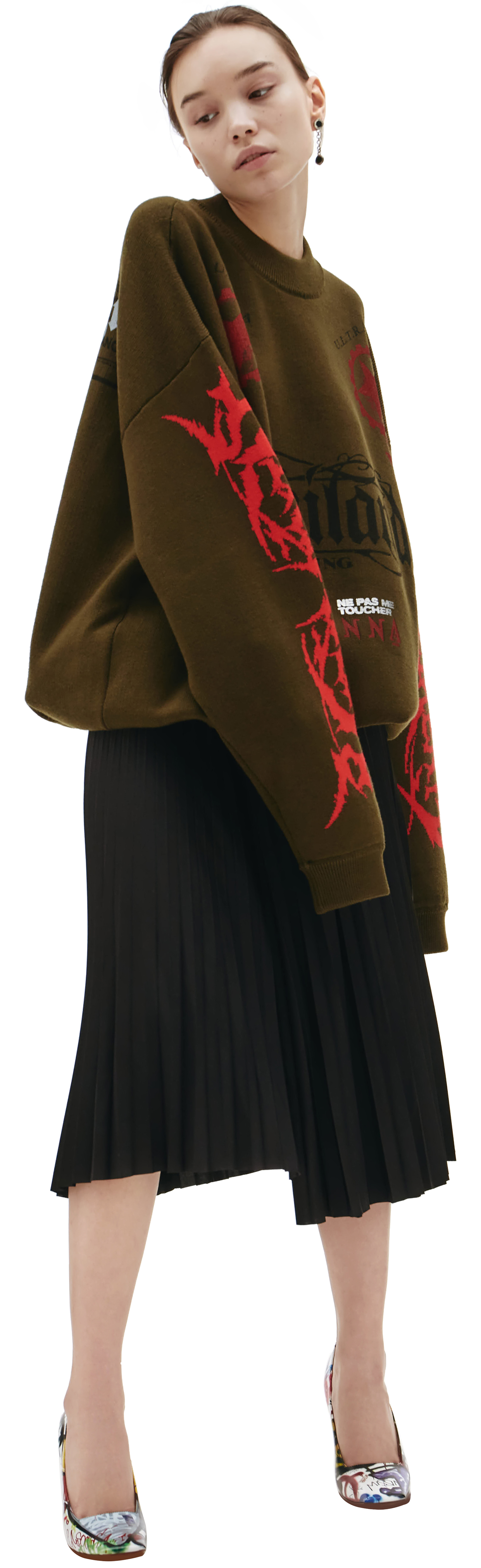 VETEMENTS Maybe metall Wool sweater