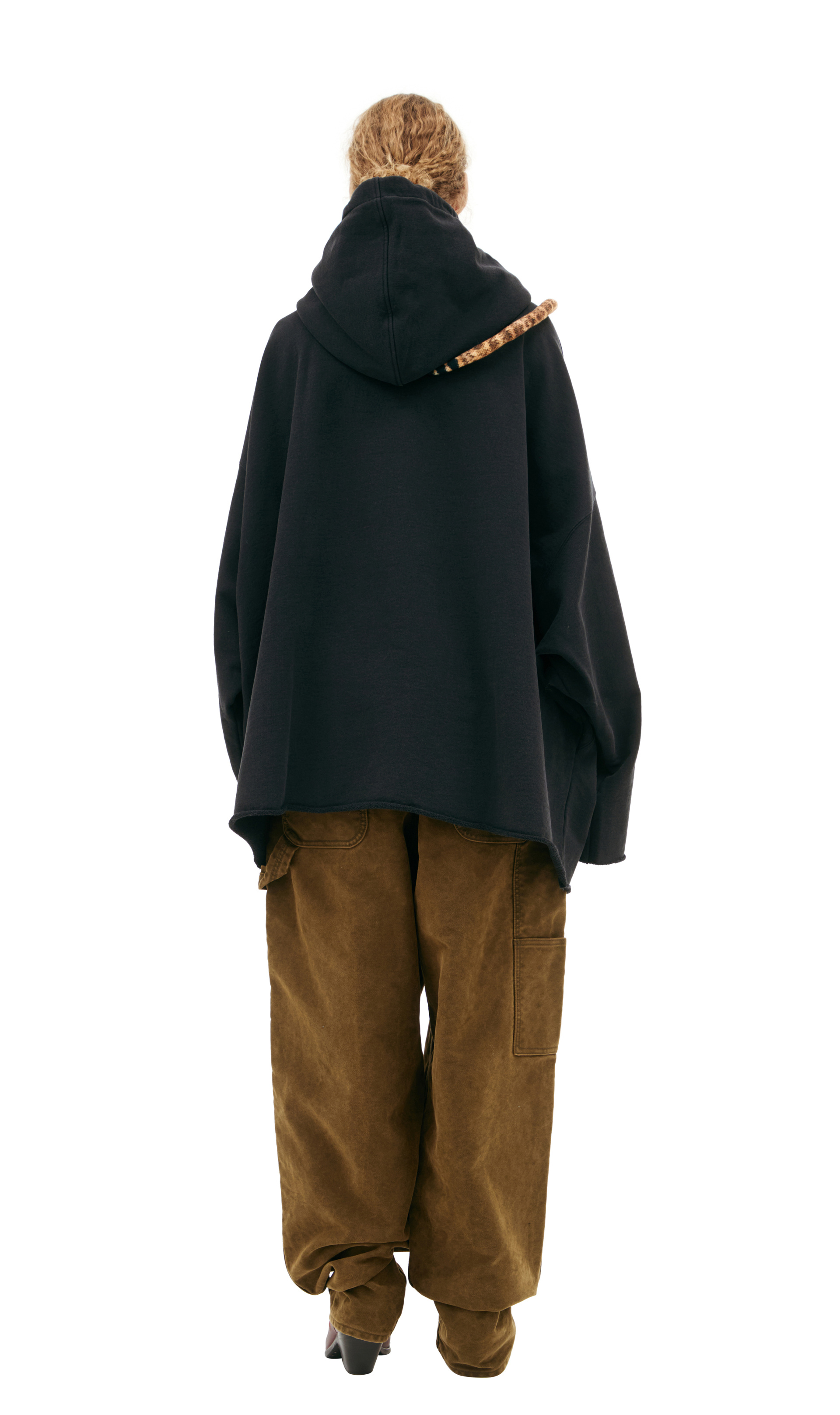 Doublet \'i love my pet\' hoodie with snake