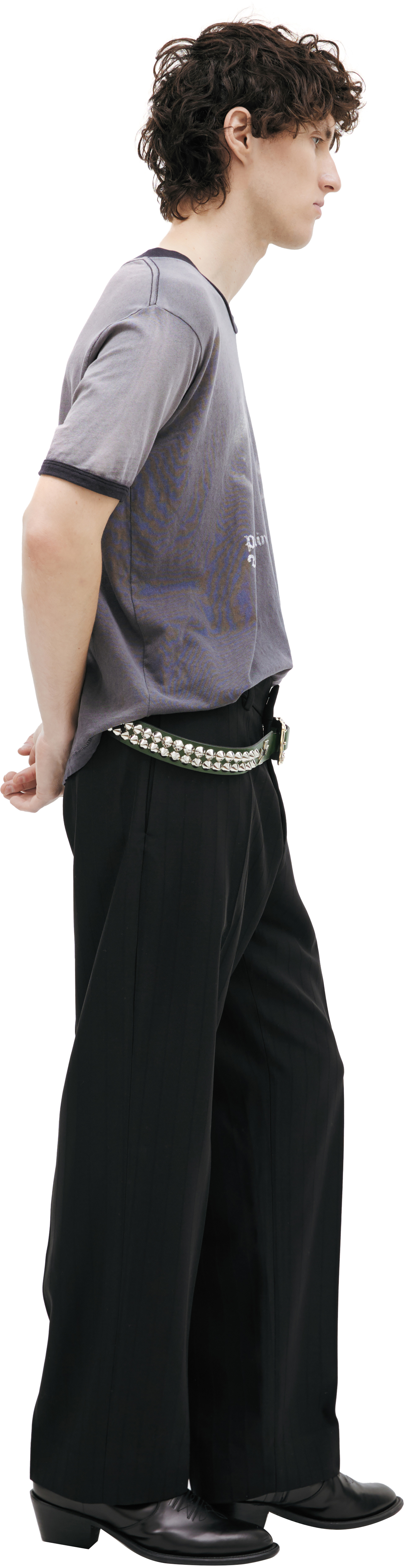 Enfants Riches Déprimés Striped wool trousers