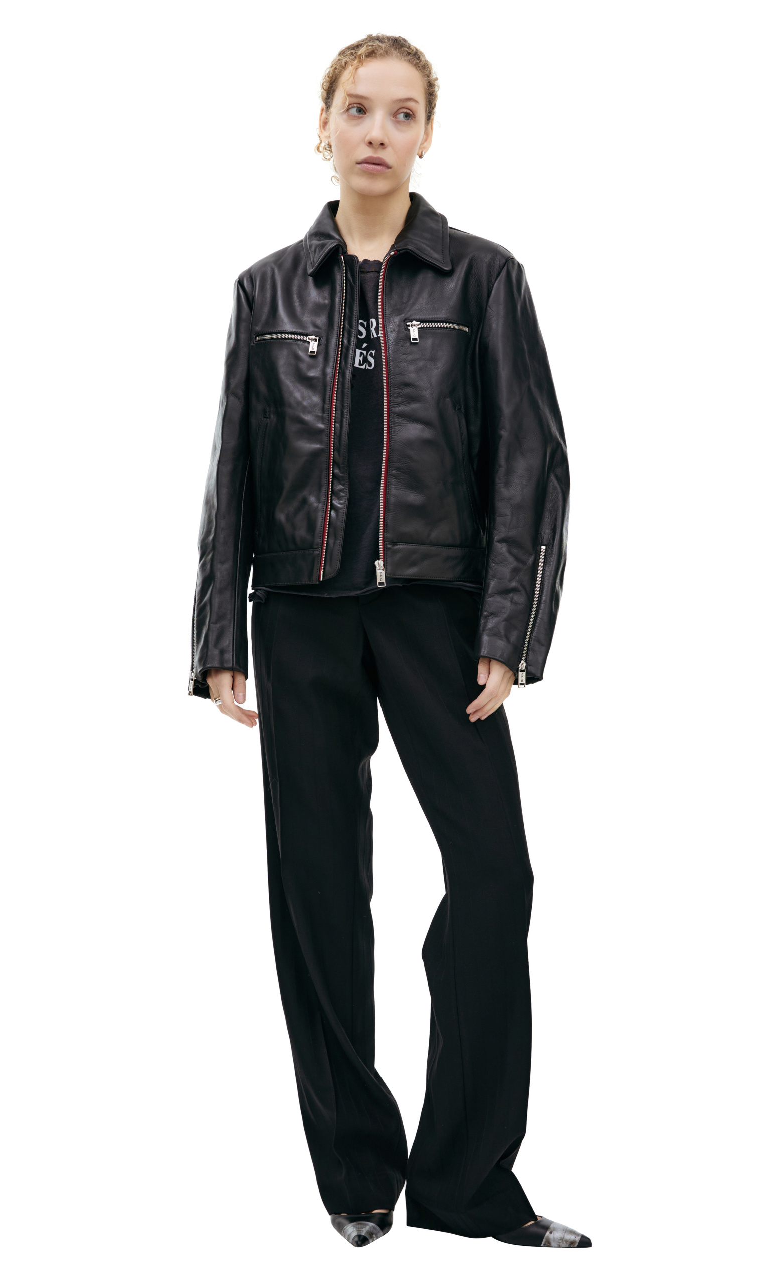 Buy Enfants Riches Déprimés women black leather jacket for €4,820 