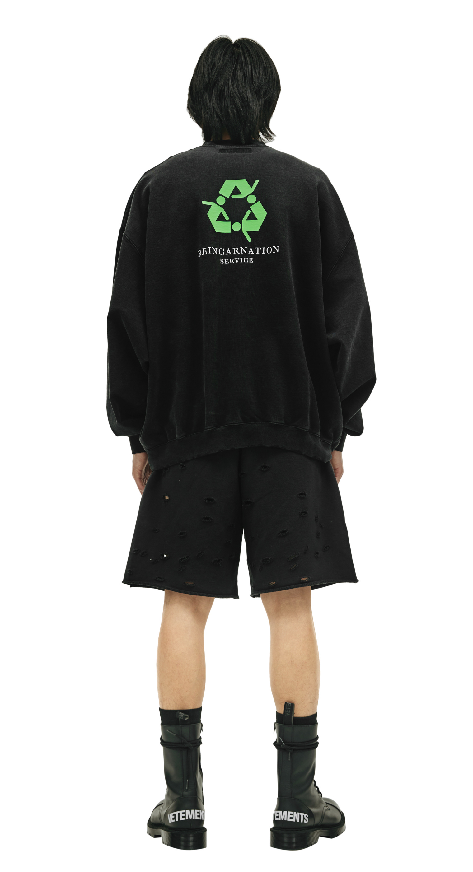 VETEMENTS Black \'I\'m Not Doing Shit Today\' Sweatshirt