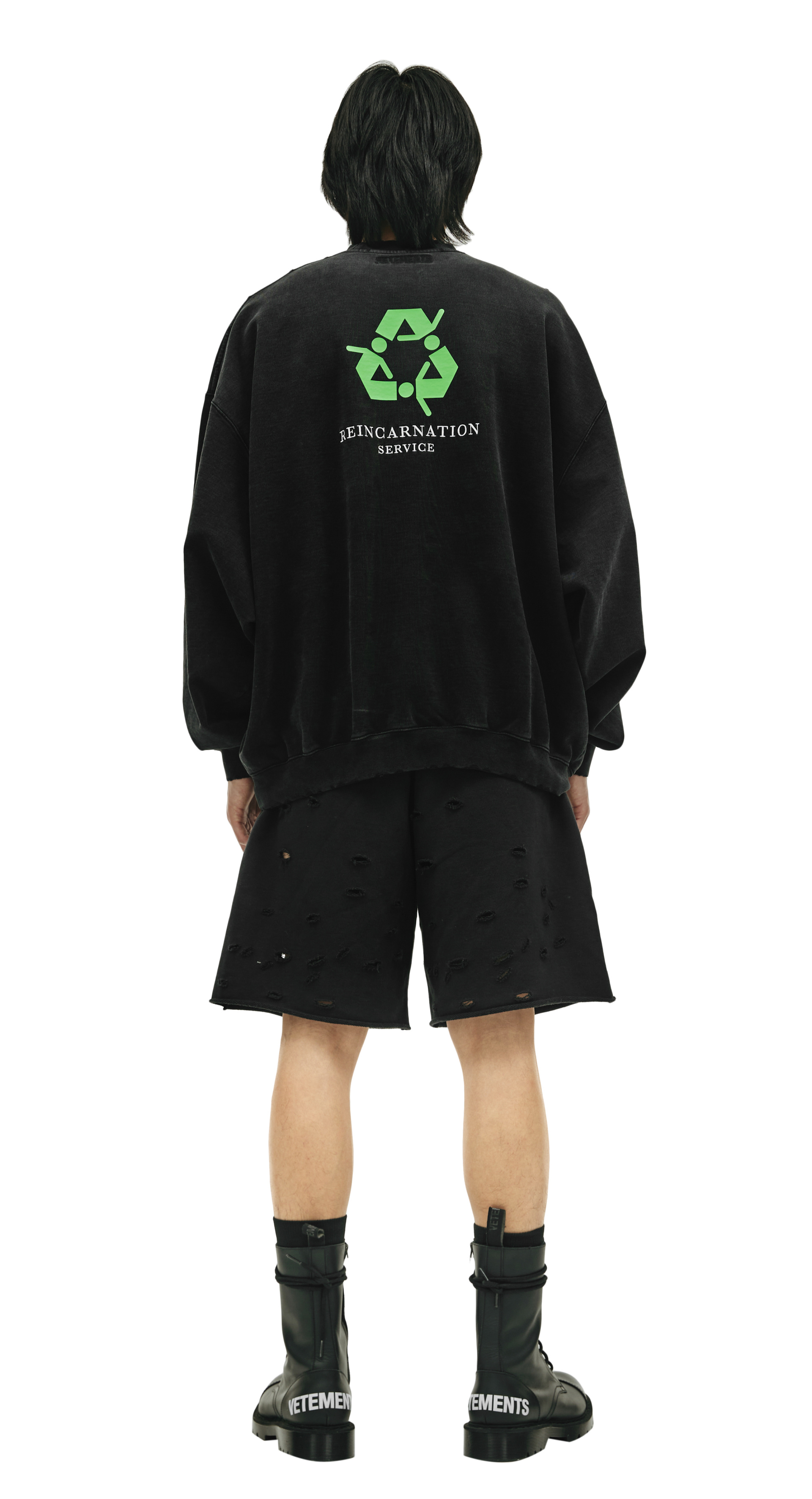 VETEMENTS Black \'I\'m Not Doing Shit Today\' Sweatshirt