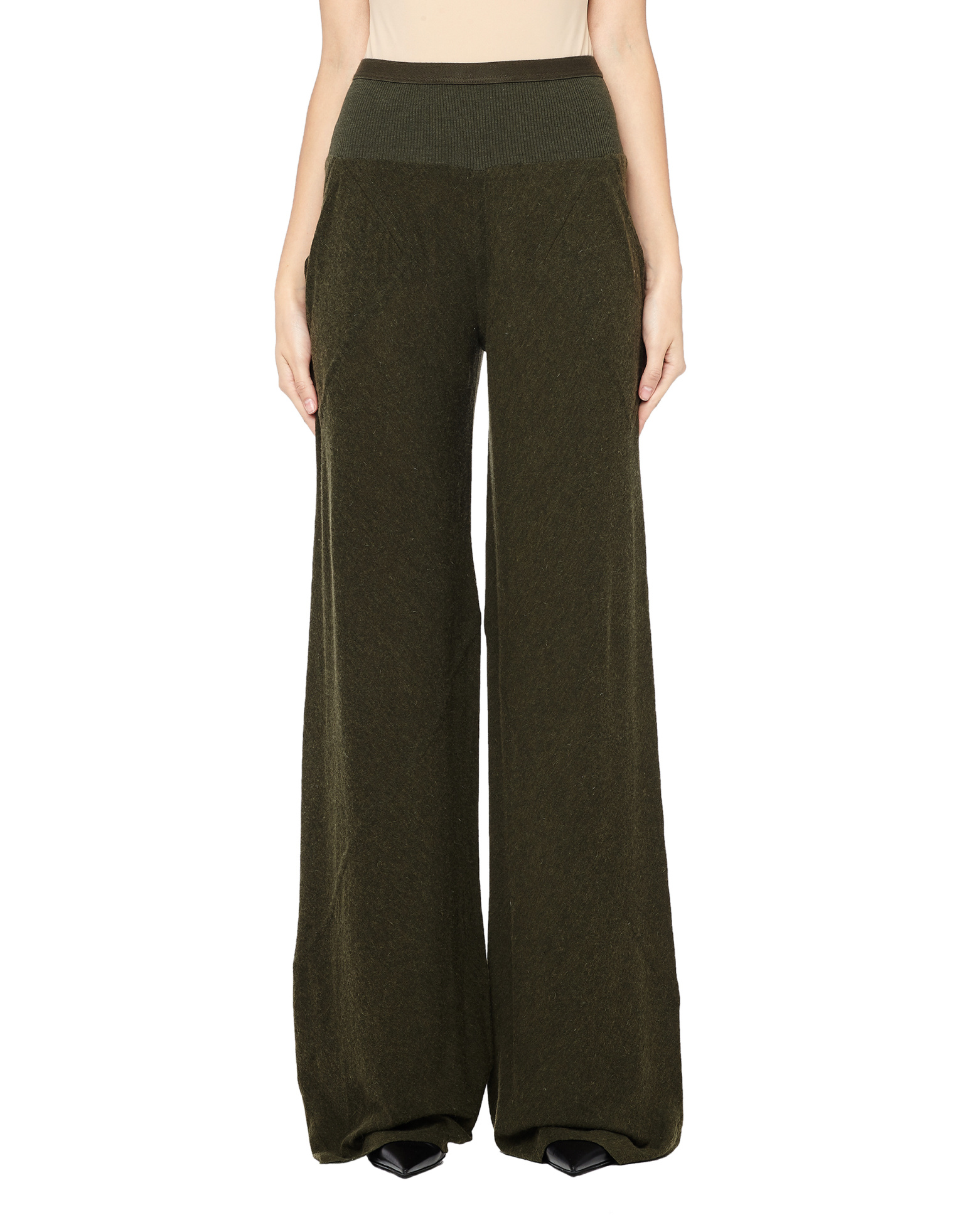 Rick Owens Lilies Широкие трикотажные брюки