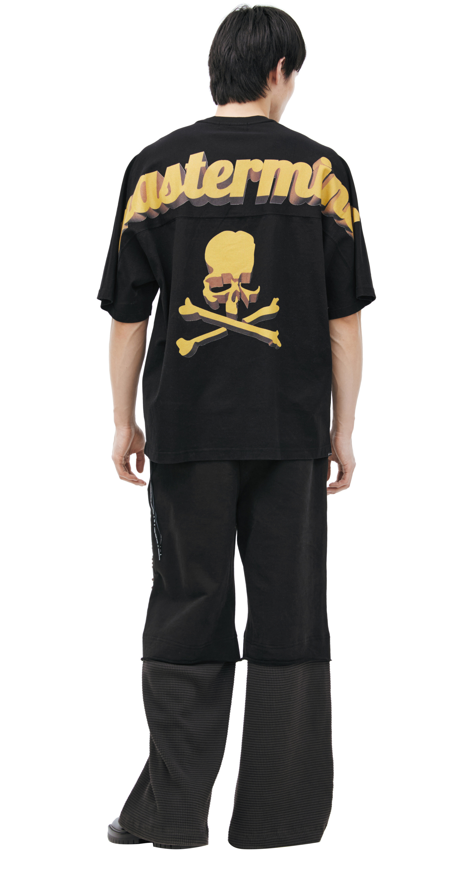 Buy Mastermind WORLD men black t-shirt with logo for $745 online