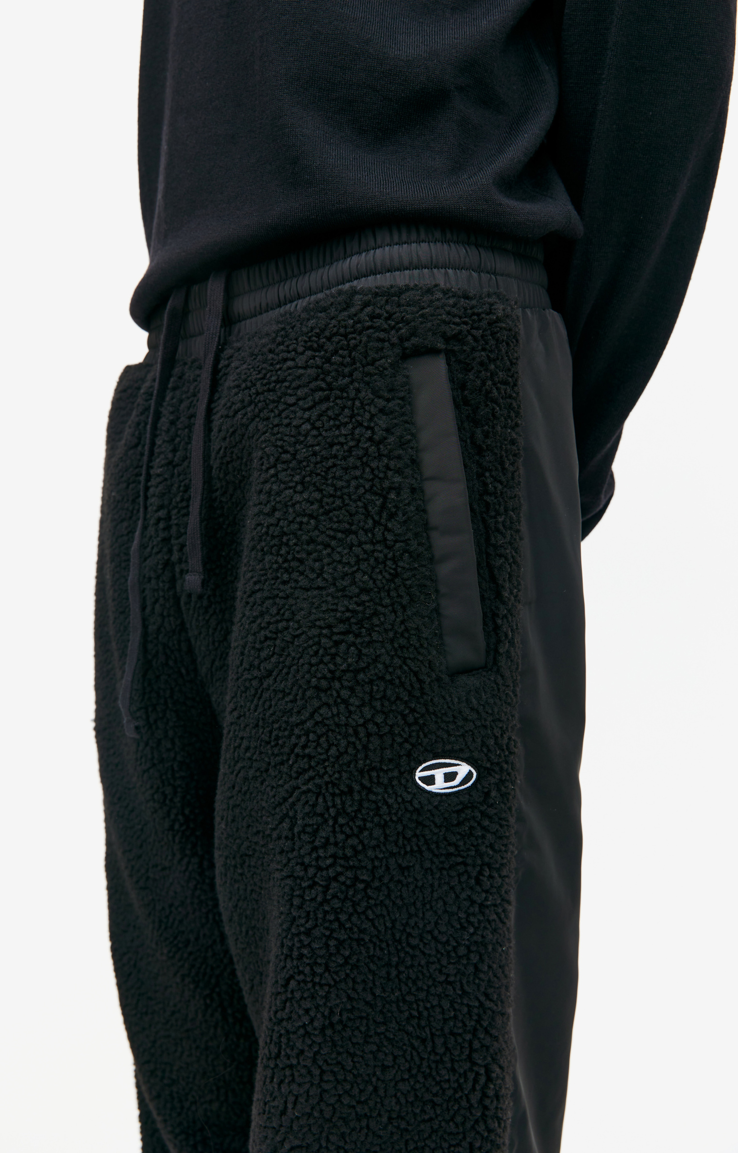 Diesel Black combined sweatpants