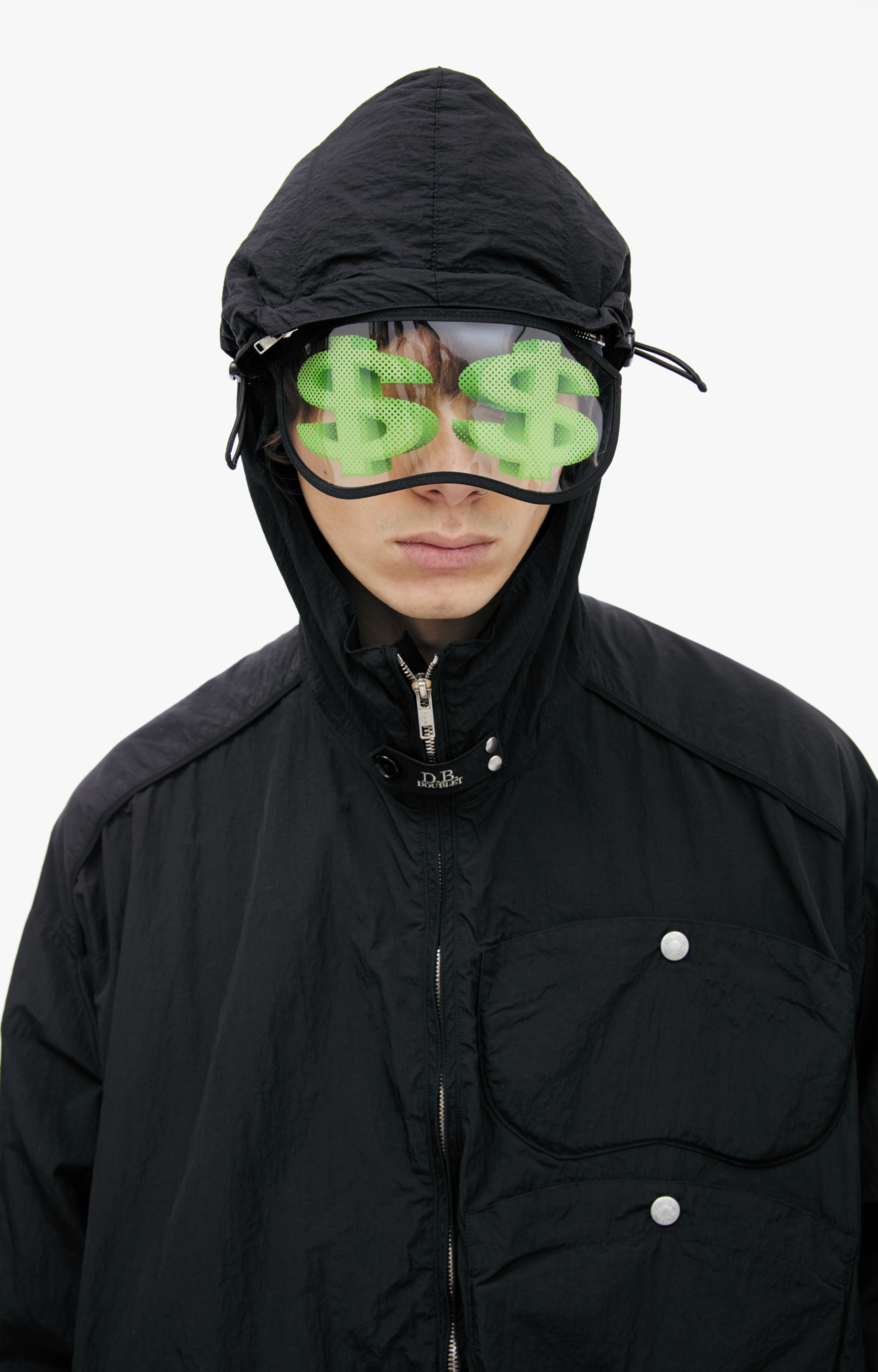 Doublet Black jacket with glasses