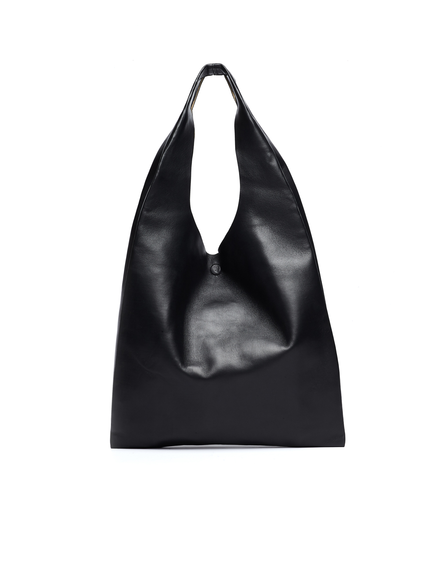Maison Margiela Black Leather Shopper Bag