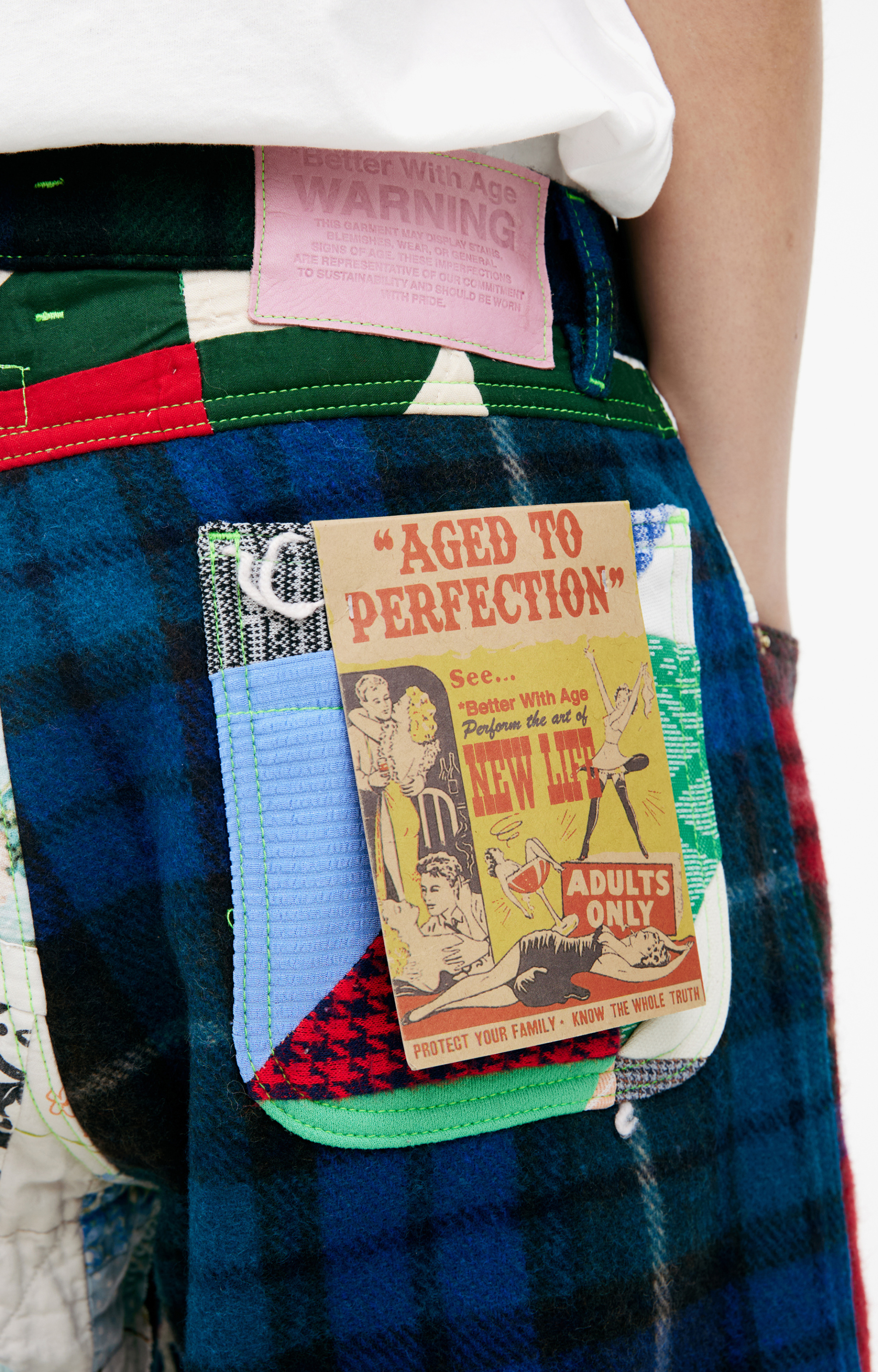 BETTER WITH AGE Combination cotton shorts