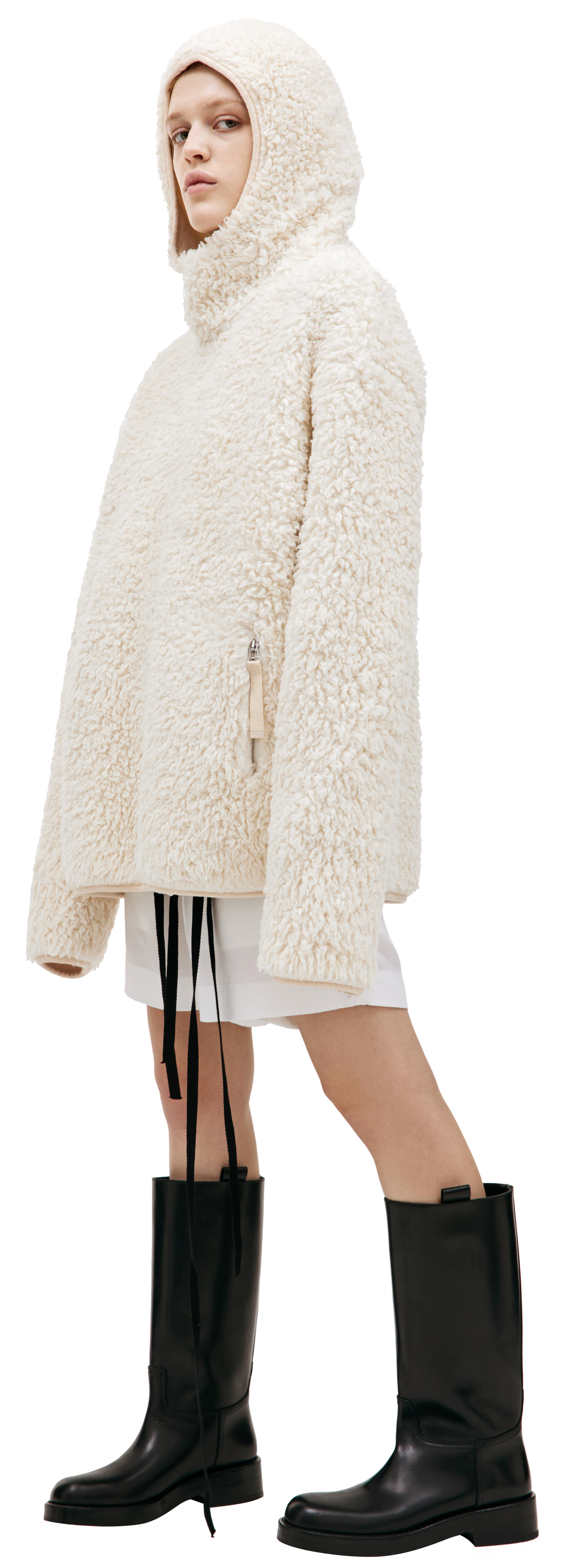 Jil Sander Oversized fleece hoodie