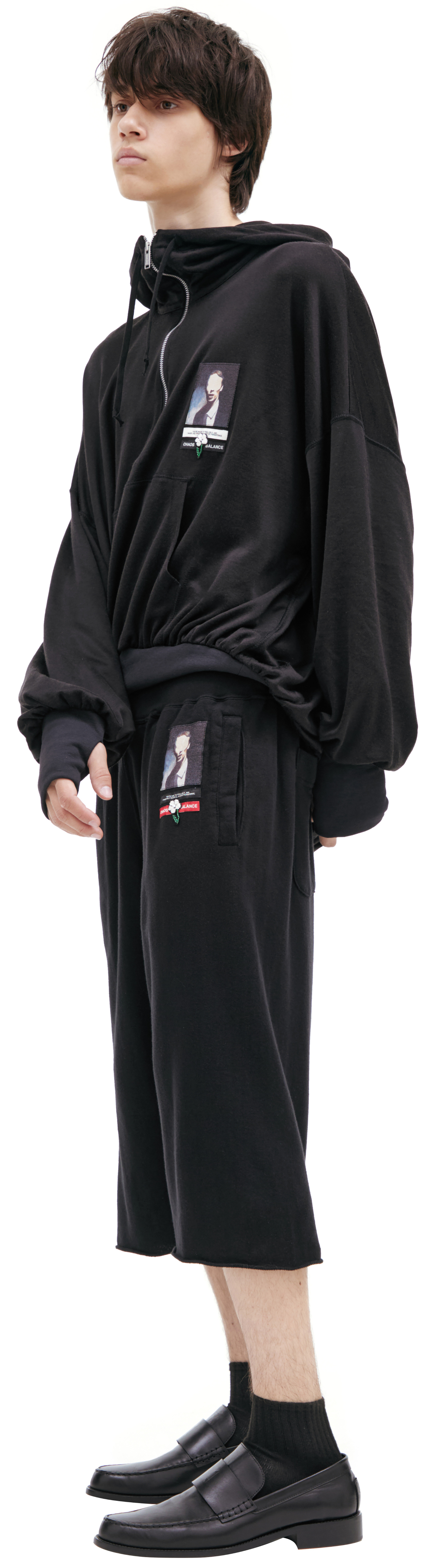 Undercover Black shorts with patch