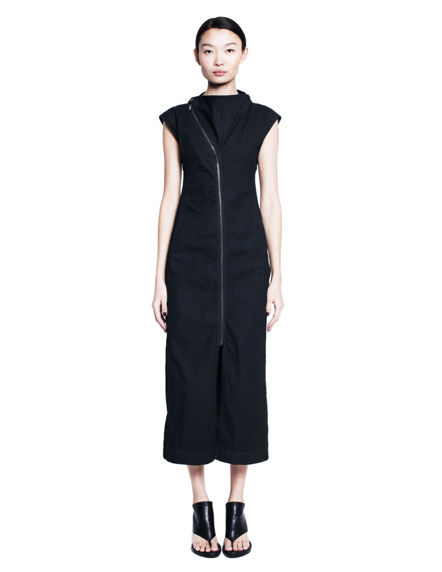 DRKSHDW by Rick Owens Длинное платье на молнии