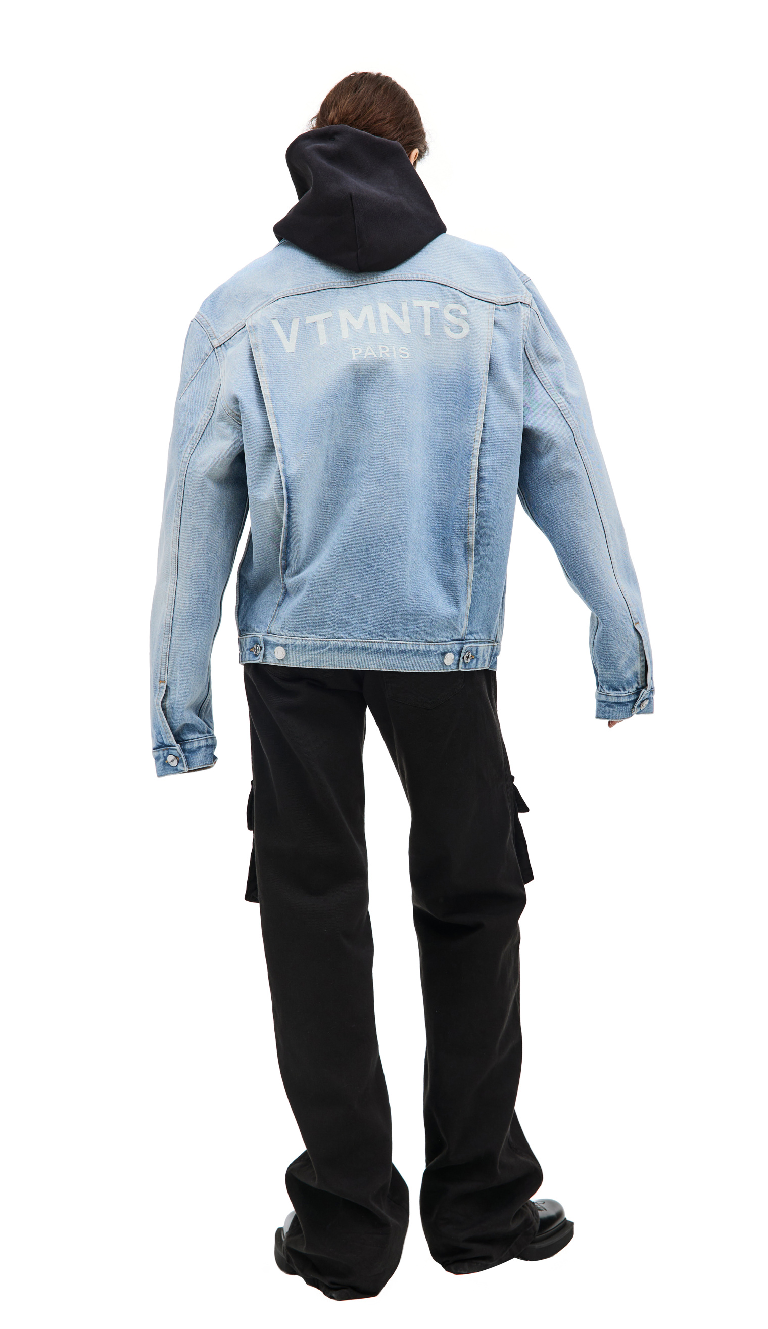 VTMNTS Embroidered logo denim jacket