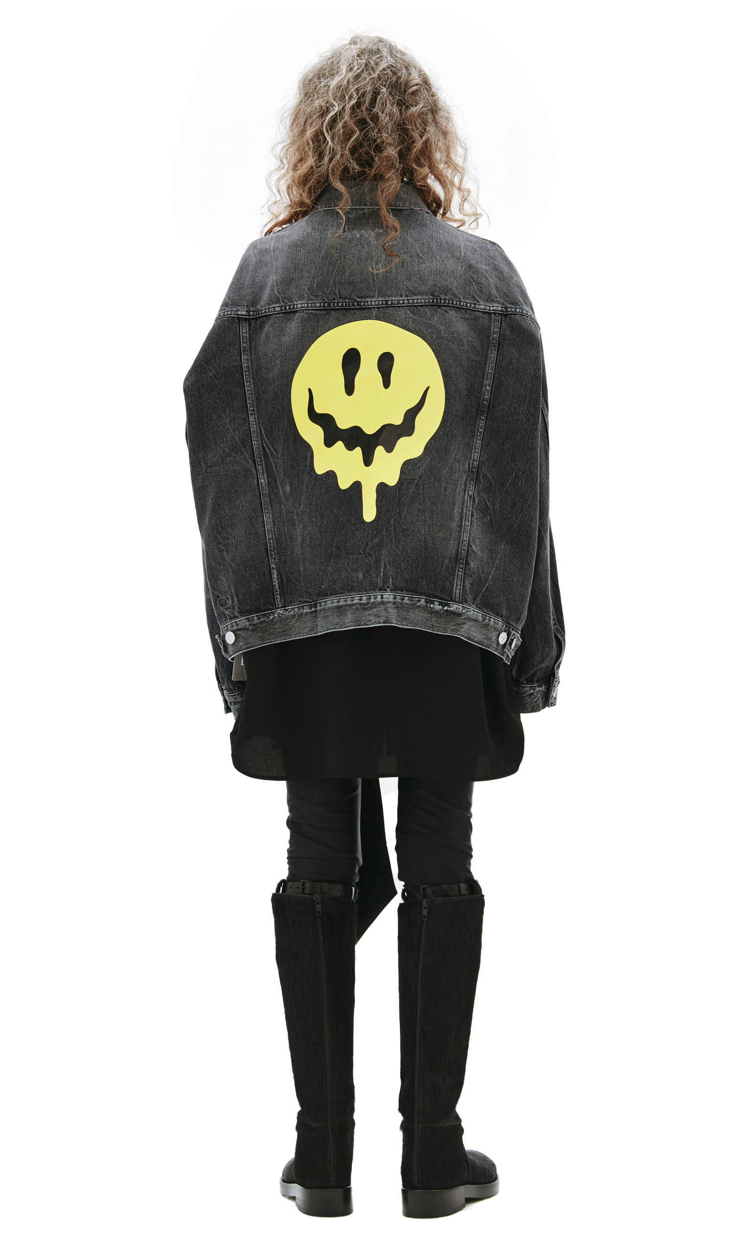 Balenciaga Denim Jacket With Back Print