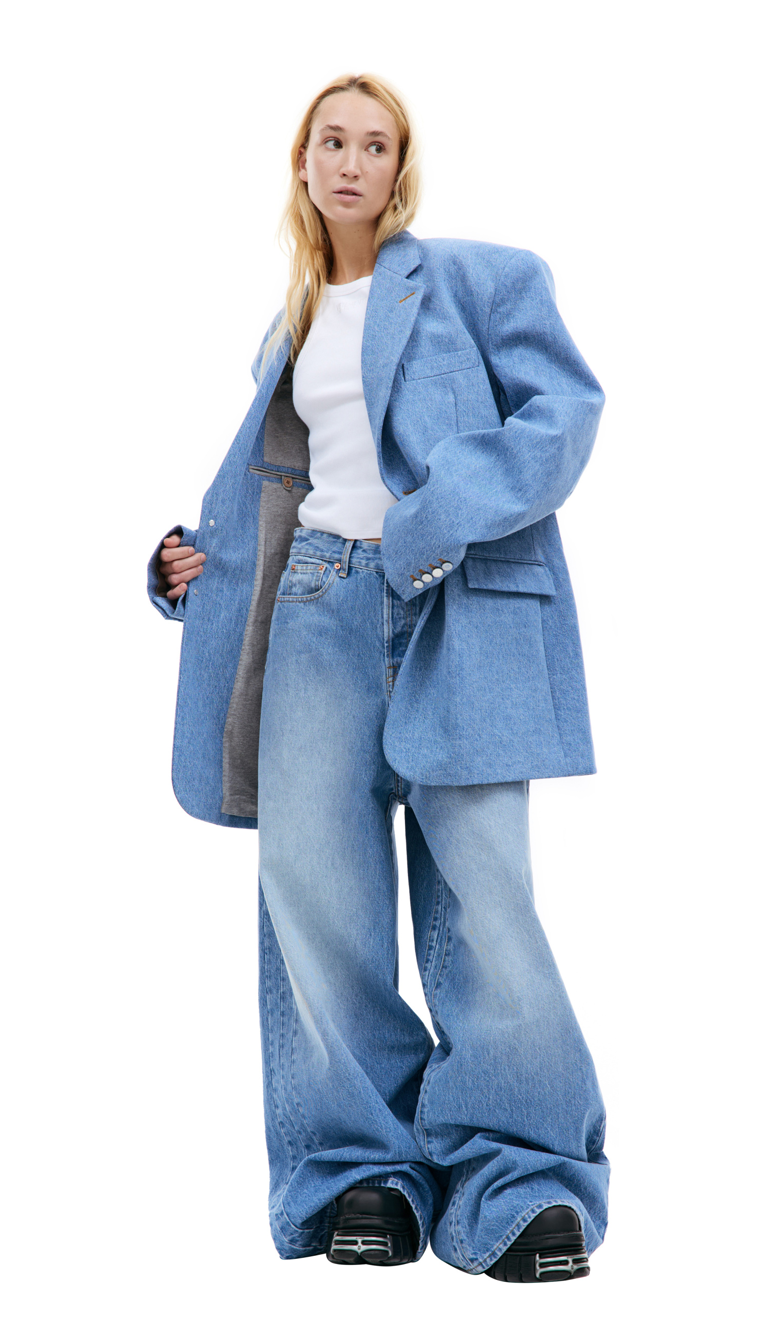 VETEMENTS Denim oversized blazer