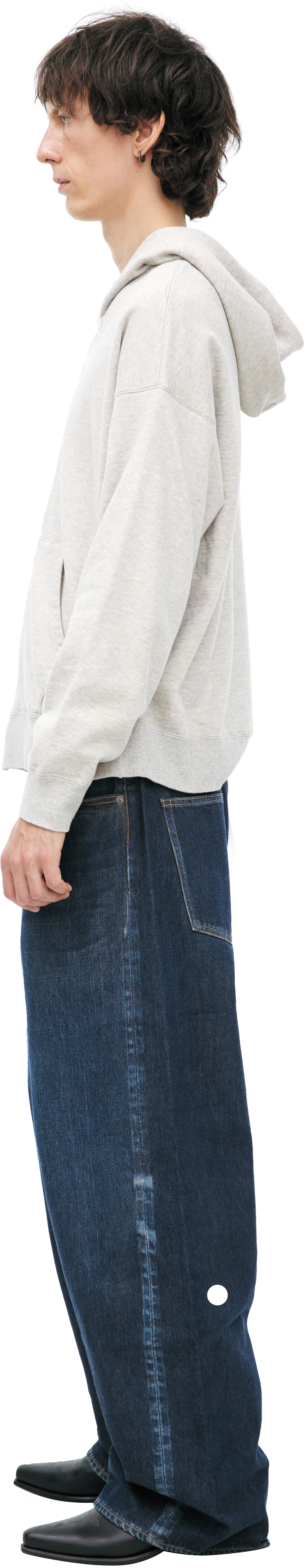 visvim Grey cotton hoodie
