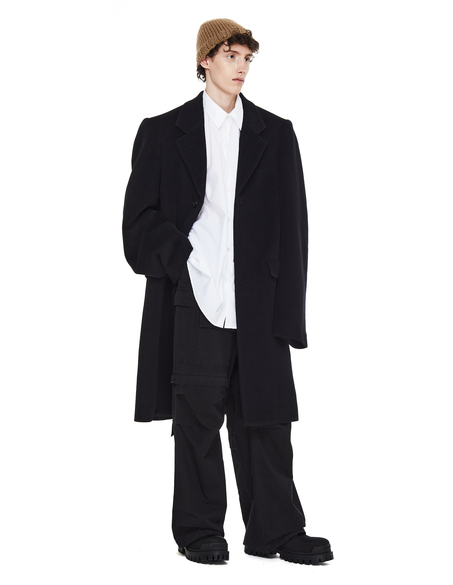 Balenciaga Alpaca Oversize Black Coat