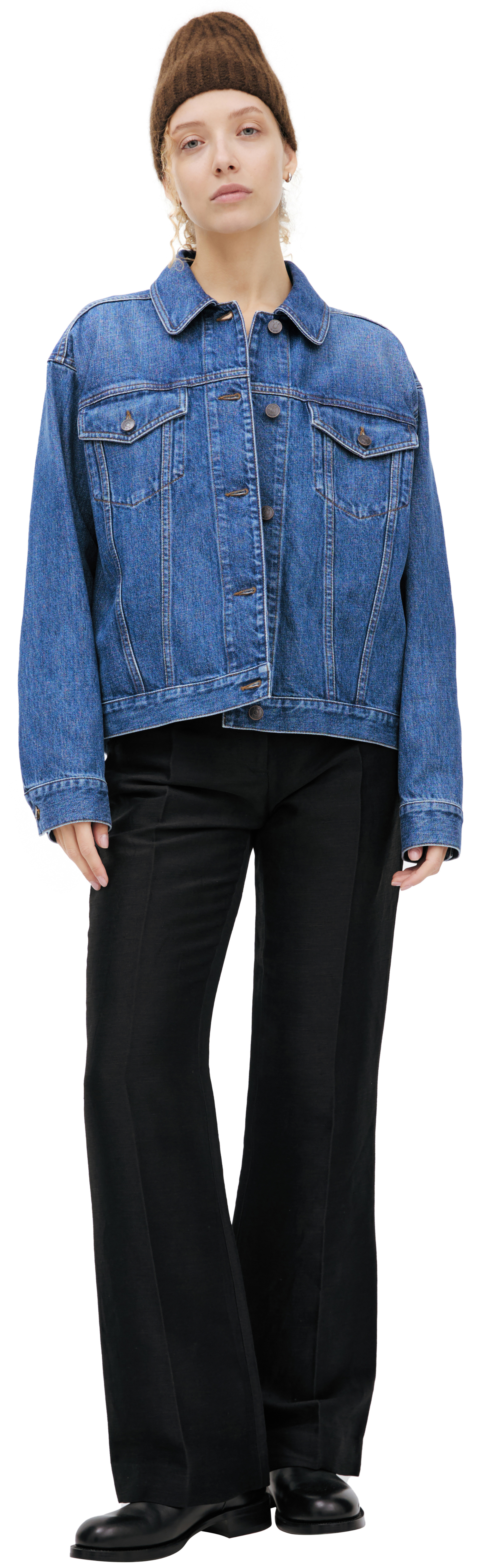The Row Denim button-up jacket