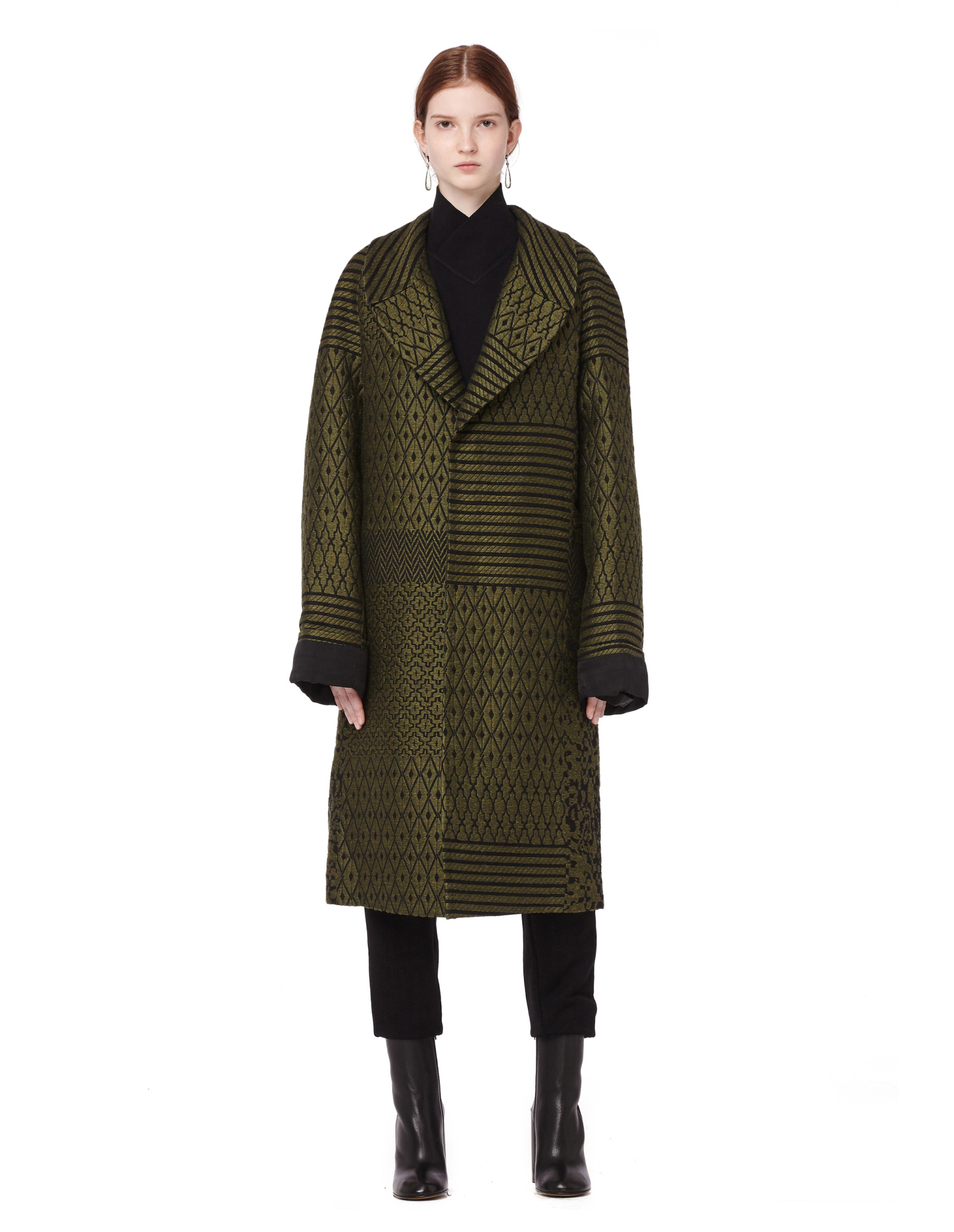 Haider Ackermann Пальто из хлопка и шерсти