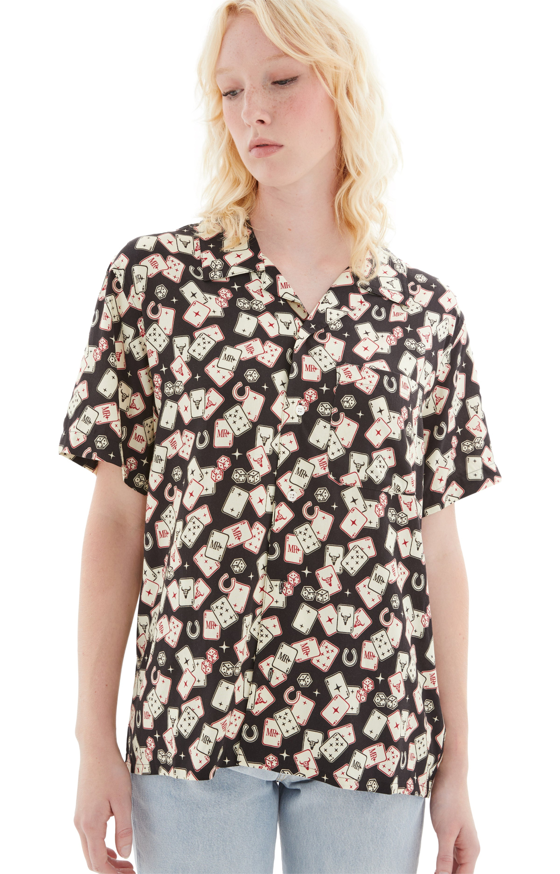 Midnight Rodeo Gambler Camp Collar Shirt