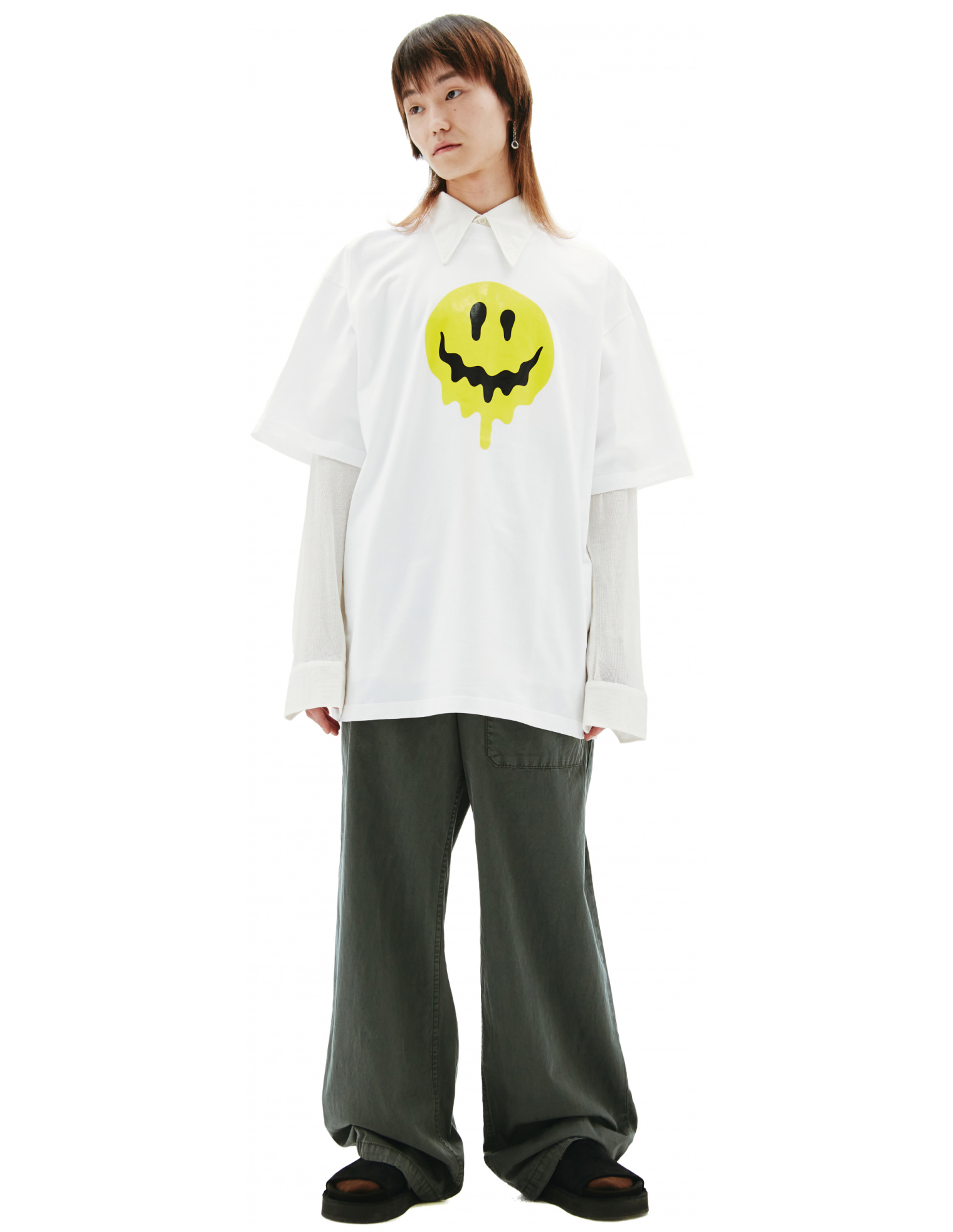 Buy Balenciaga women white cotton t-shirt for $705 online on SV77