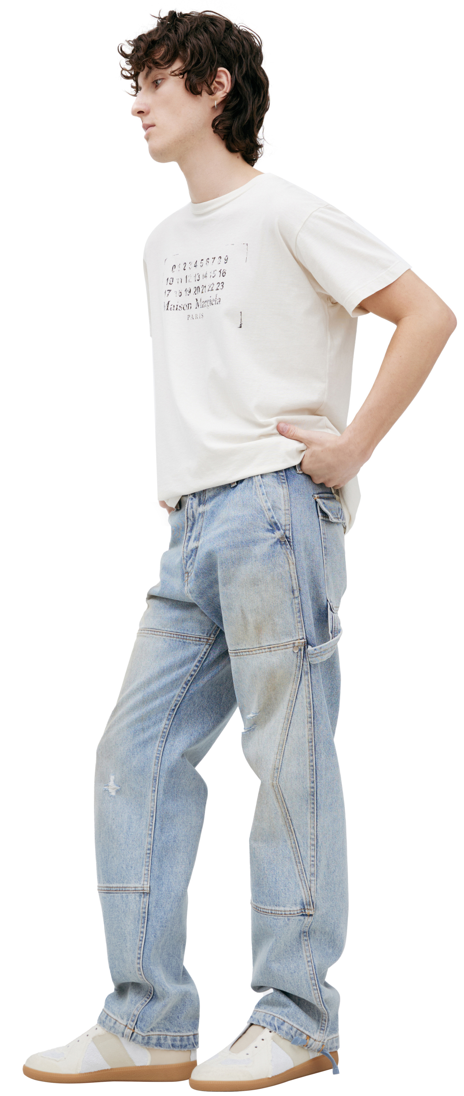 RHUDE Blue cargo jeans