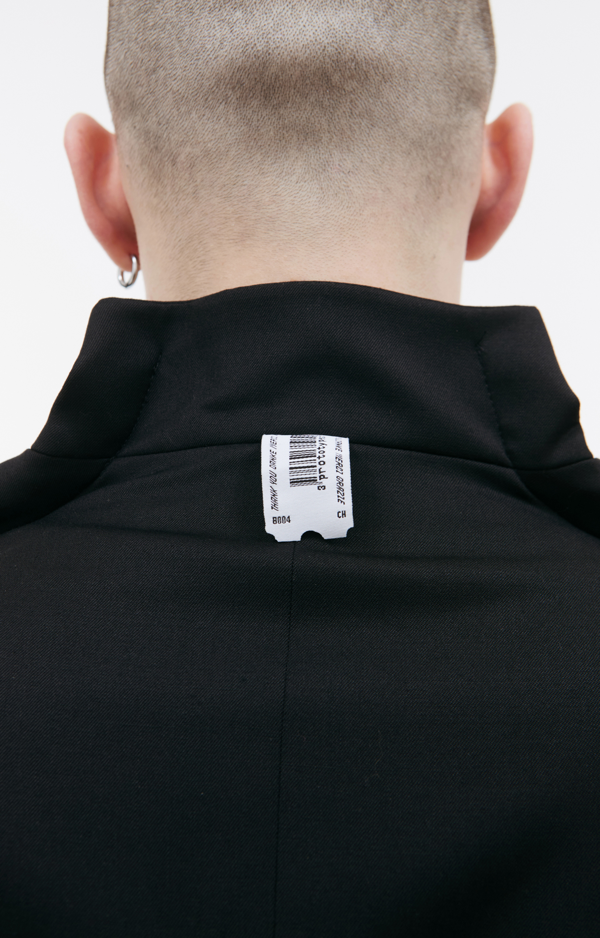 PROTOTYPES Black oversized jacket