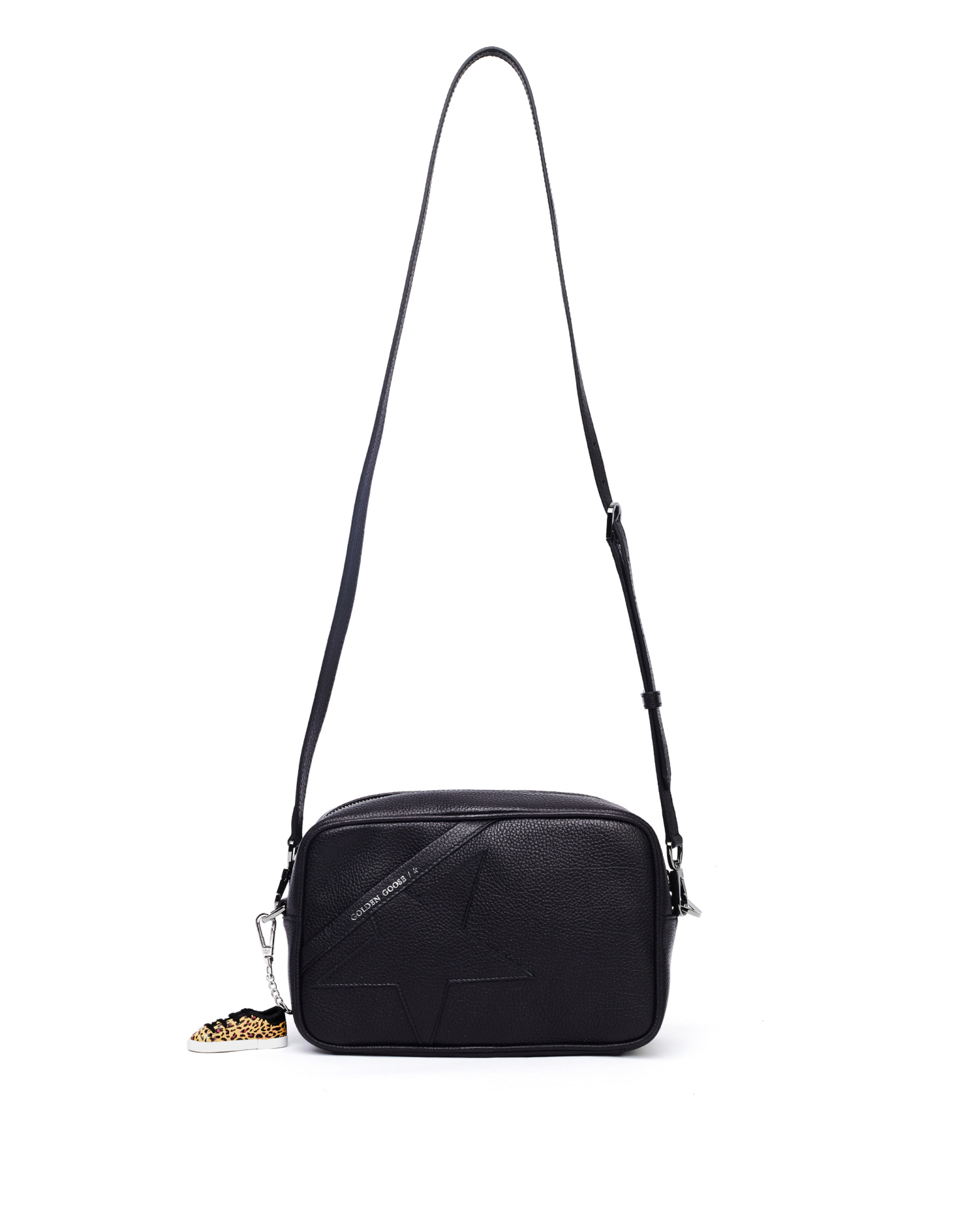 Golden Goose Black Leather Star Bag
