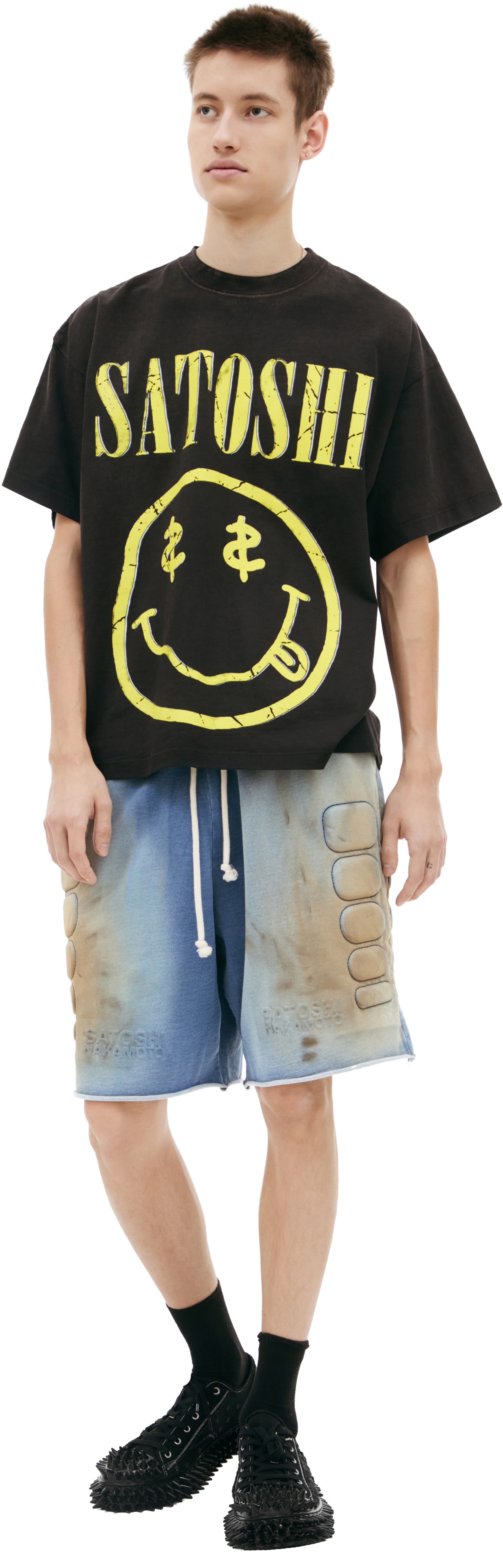 Satoshi Nakamoto Black print T-shirt