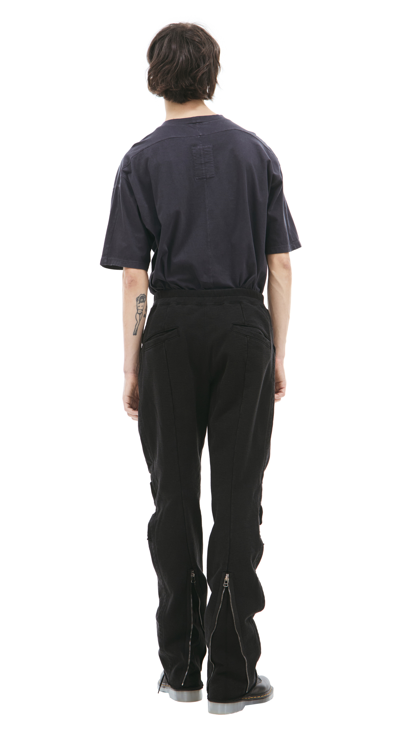 The Viridi-Anne Black trousers with zippers