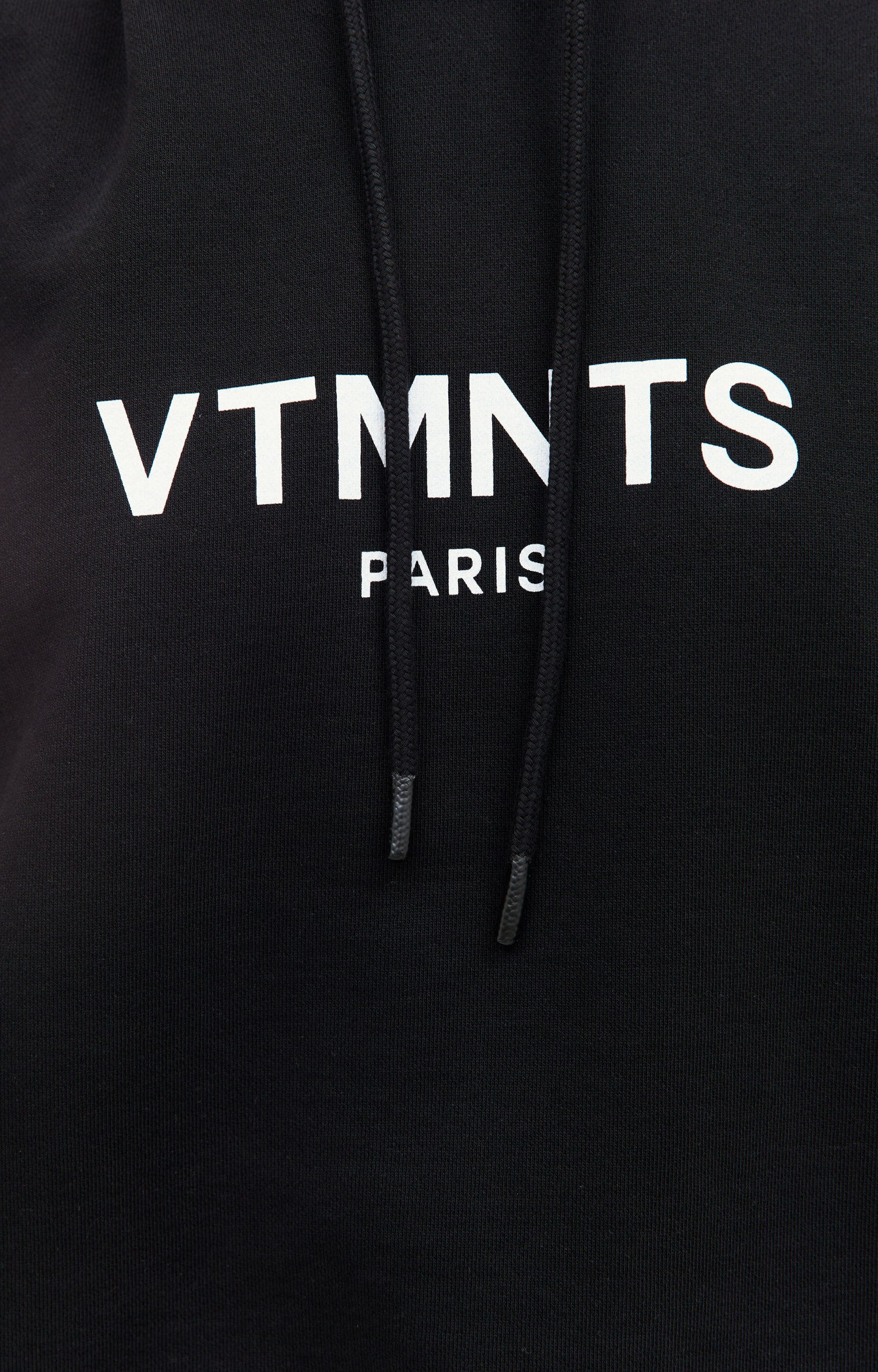 VTMNTS Black printed hoodie
