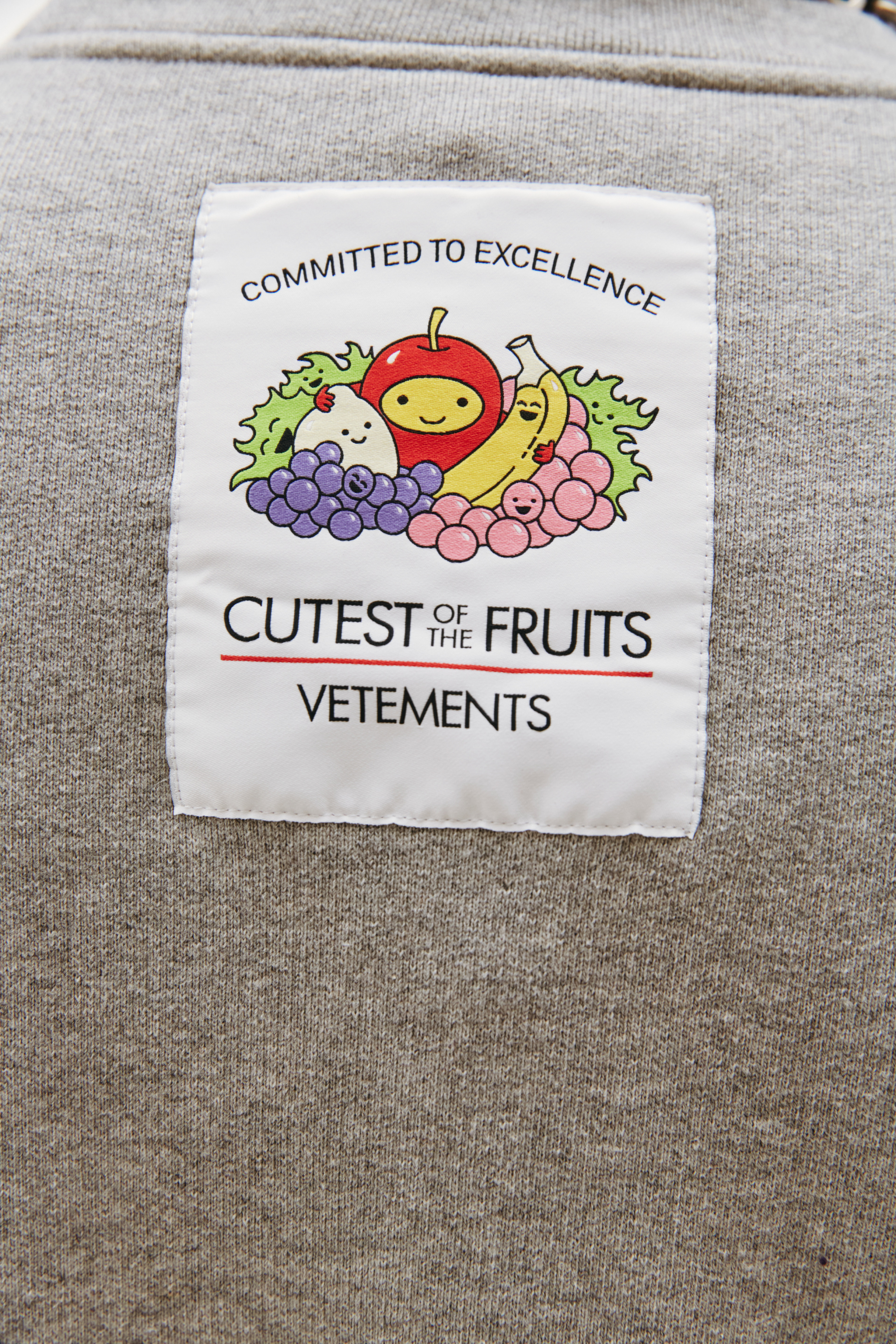 VETEMENTS Grey Printed Sweatshirt