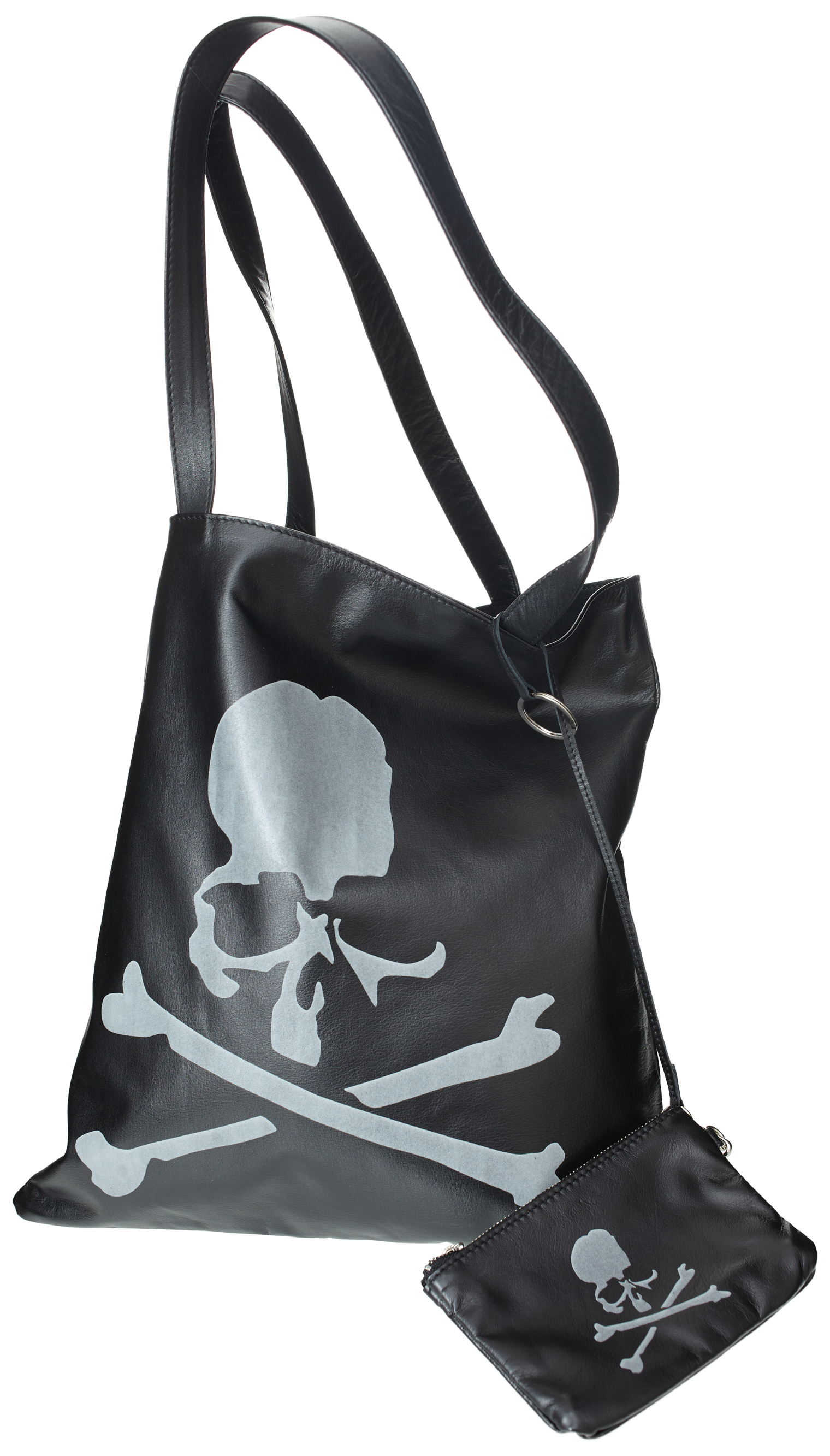 Mastermind WORLD Black leather tote bag