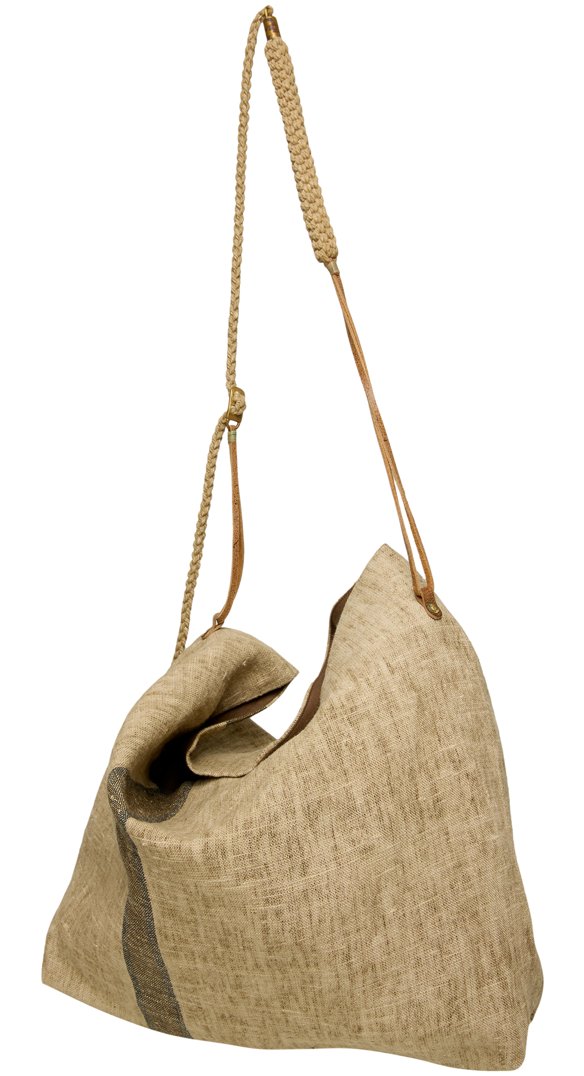 Ziggy Chen Beige linen bag