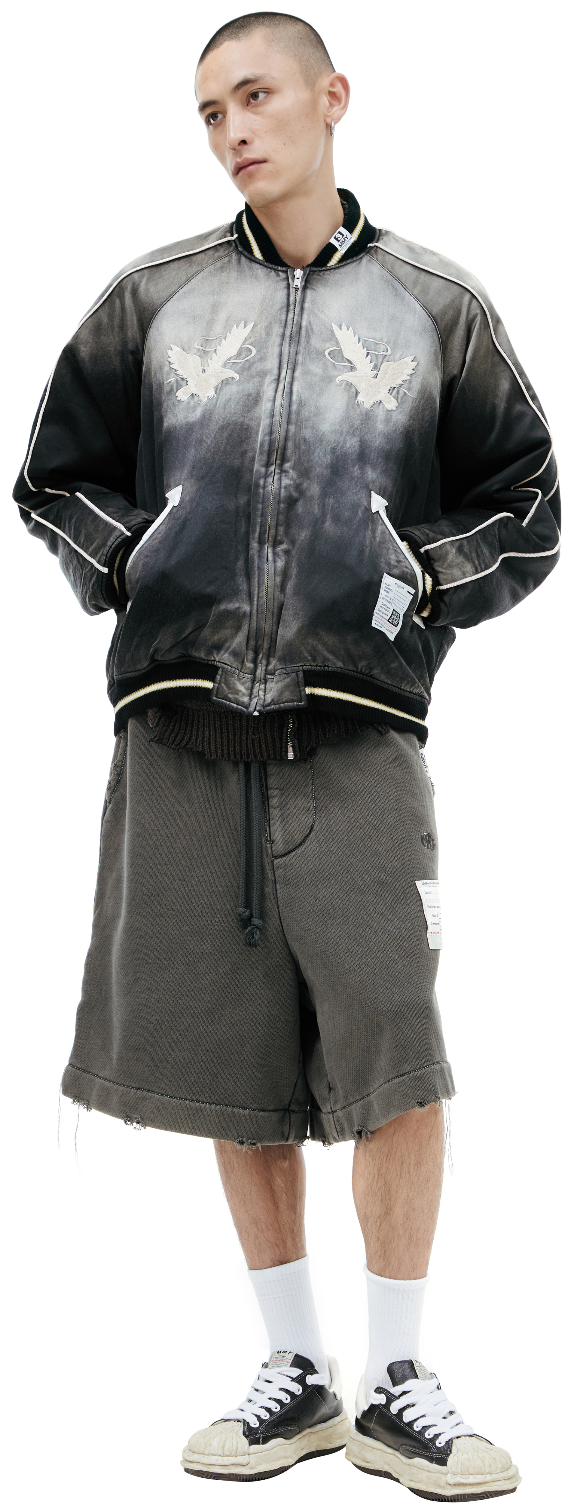 Maison Mihara Yasuhiro Cotton bomber with patches