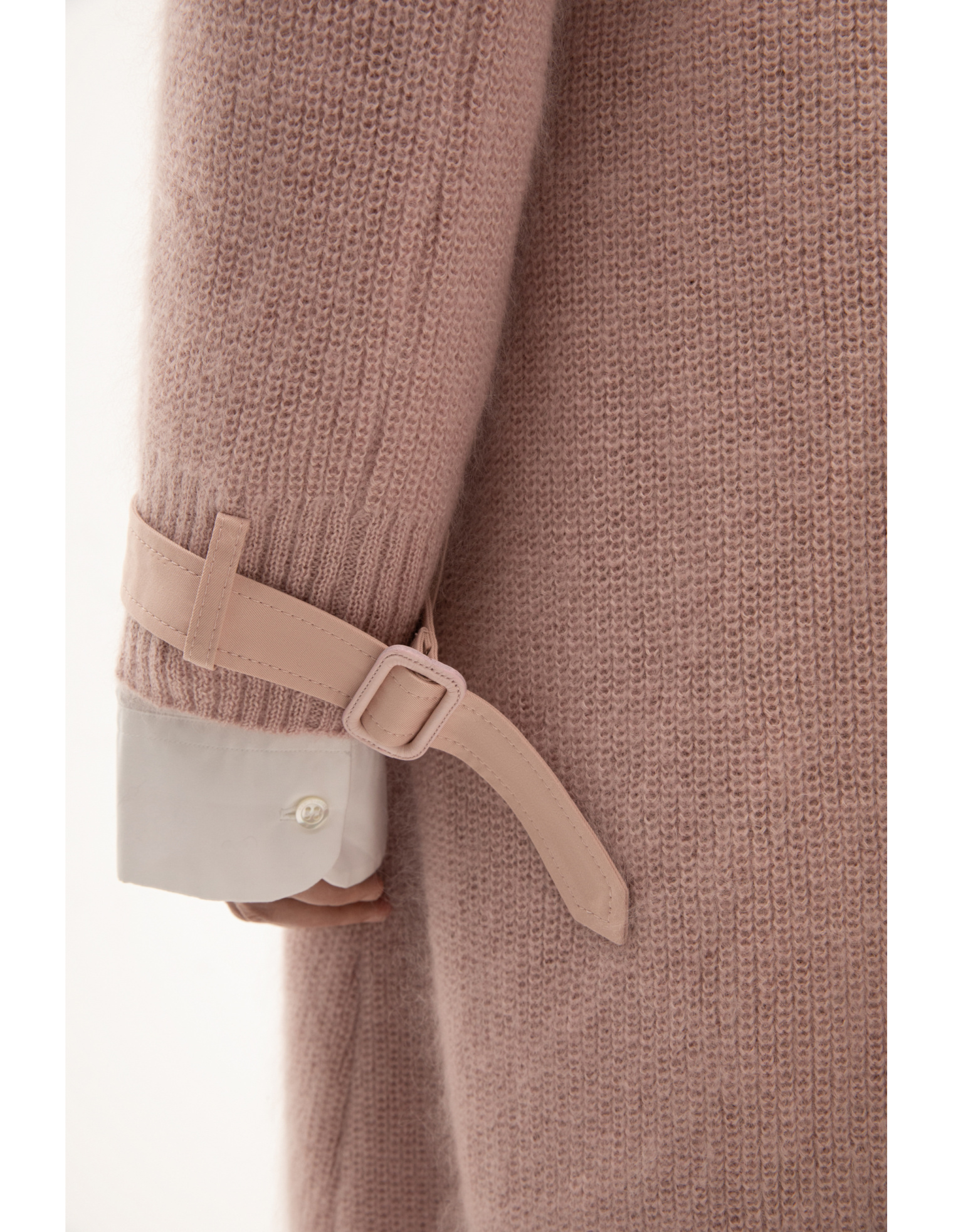 Undercover Partly Knitted Pink Trench