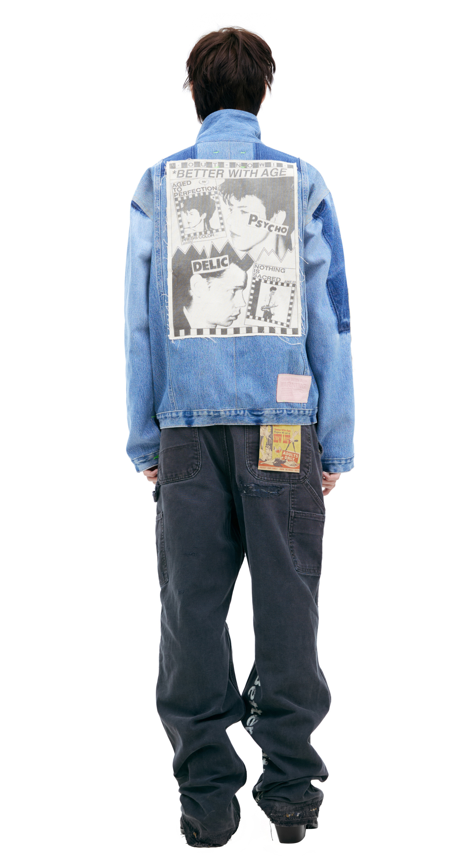 BETTER WITH AGE Blue patch jacket
