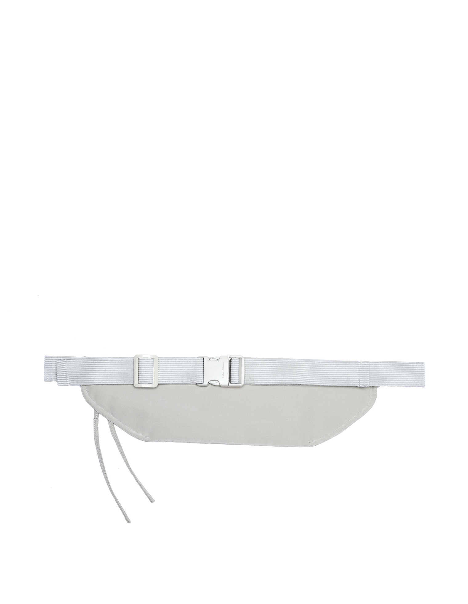 Rick Owens Light Grey Silk Money Belt Pouch